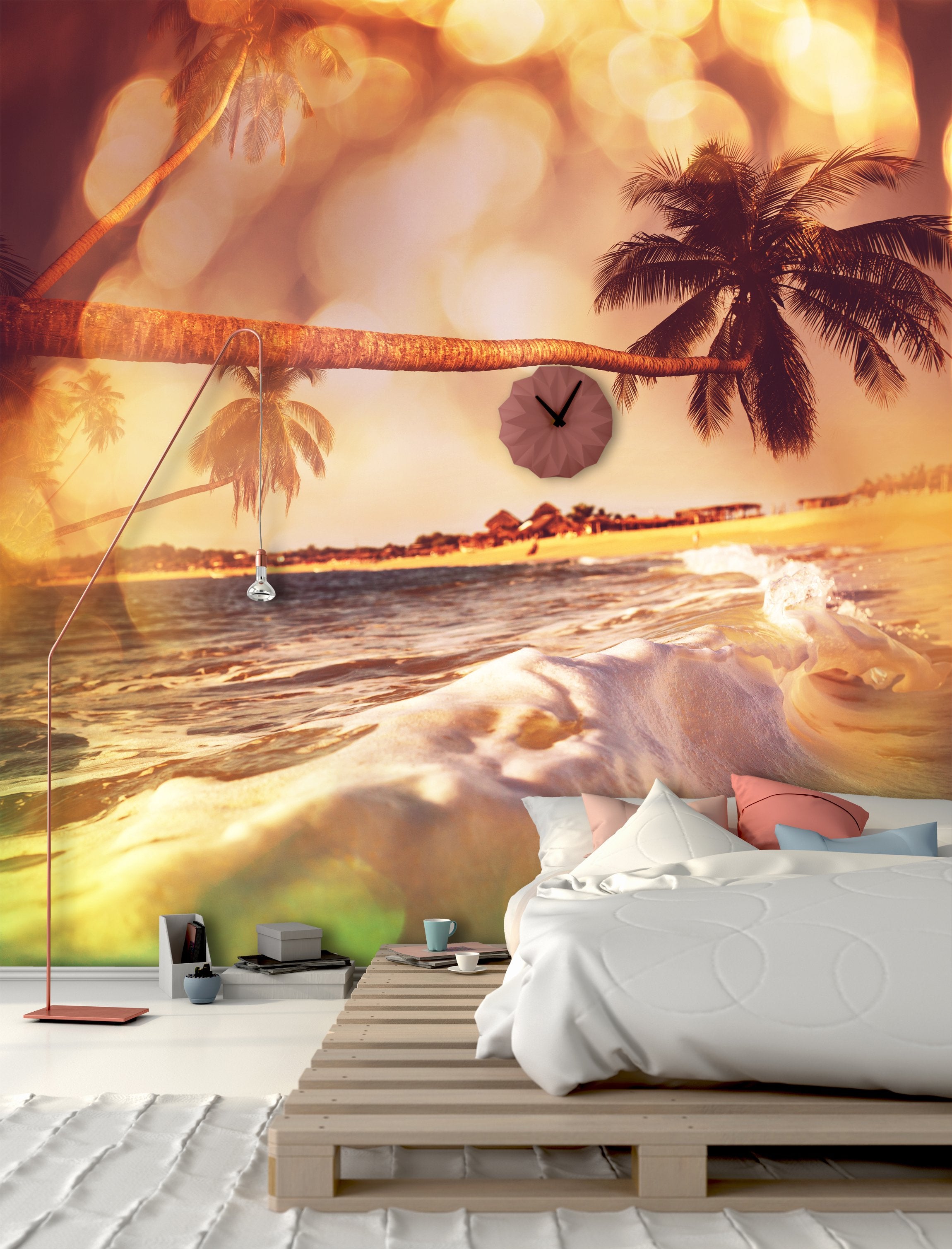 PVC Fototapete Tropical Beach - ECO Wandbild Selbstklebende Tapete - 3D Vinyl Wandsticker XXL  SW288