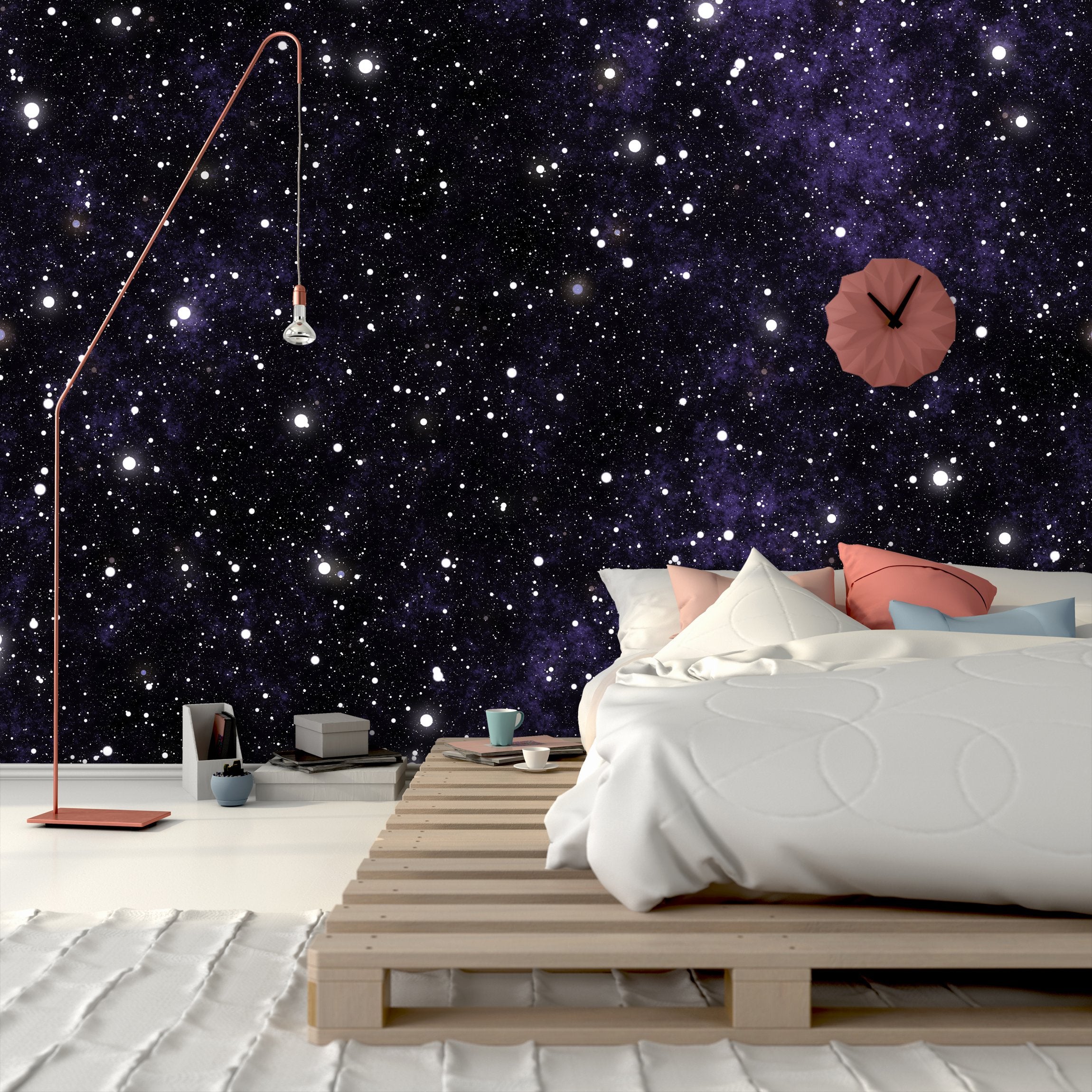 PVC Fototapete Stars - ECO Wandbild Selbstklebende Tapete - 3D Vinyl Wandsticker XXL  SW305
