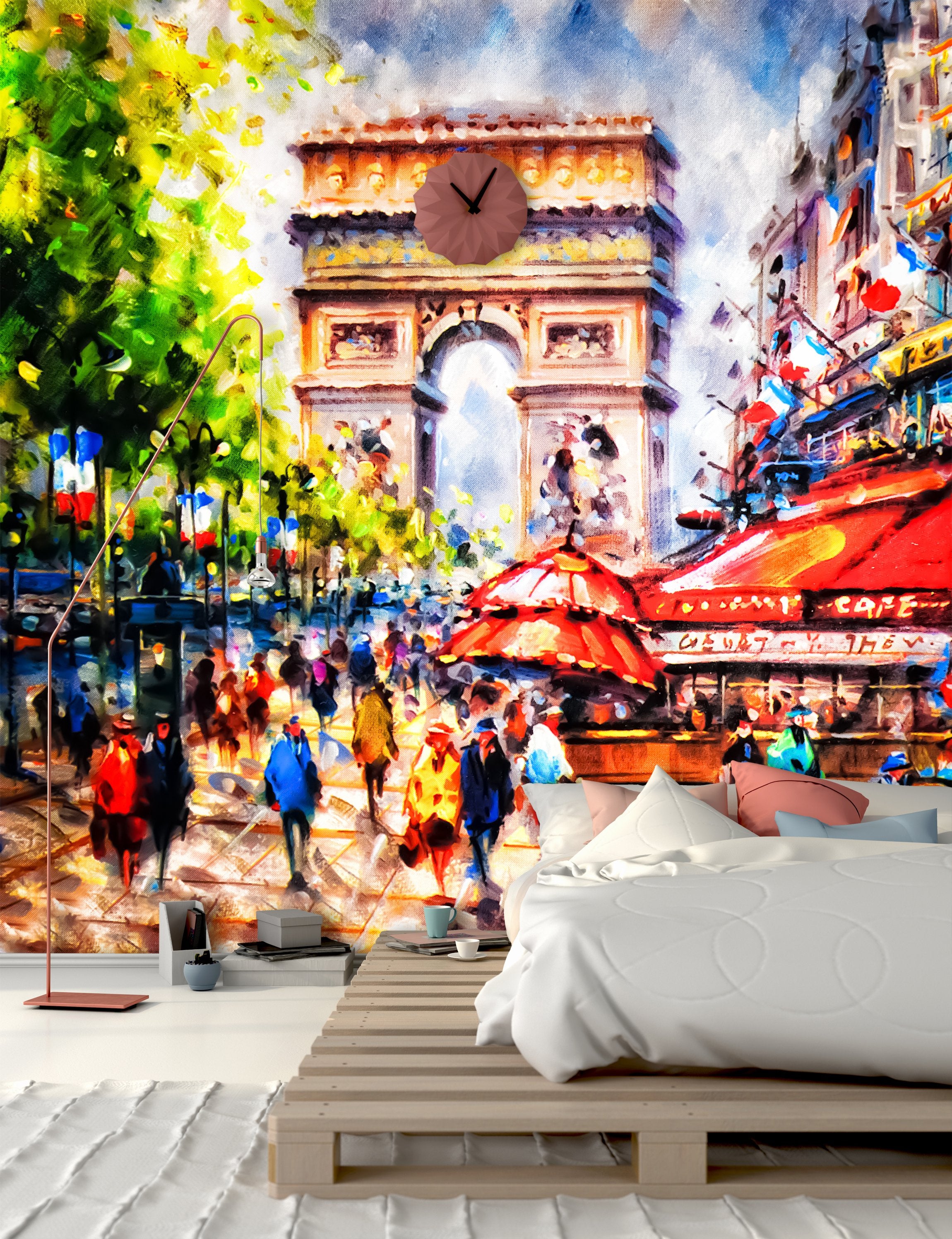 PVC Fototapete Colorful Painting Of Arc – ECO Wandbild Selbstklebende Tapete – 3D Vinyl Wandsticker XXL  SW185 - life-decor.de