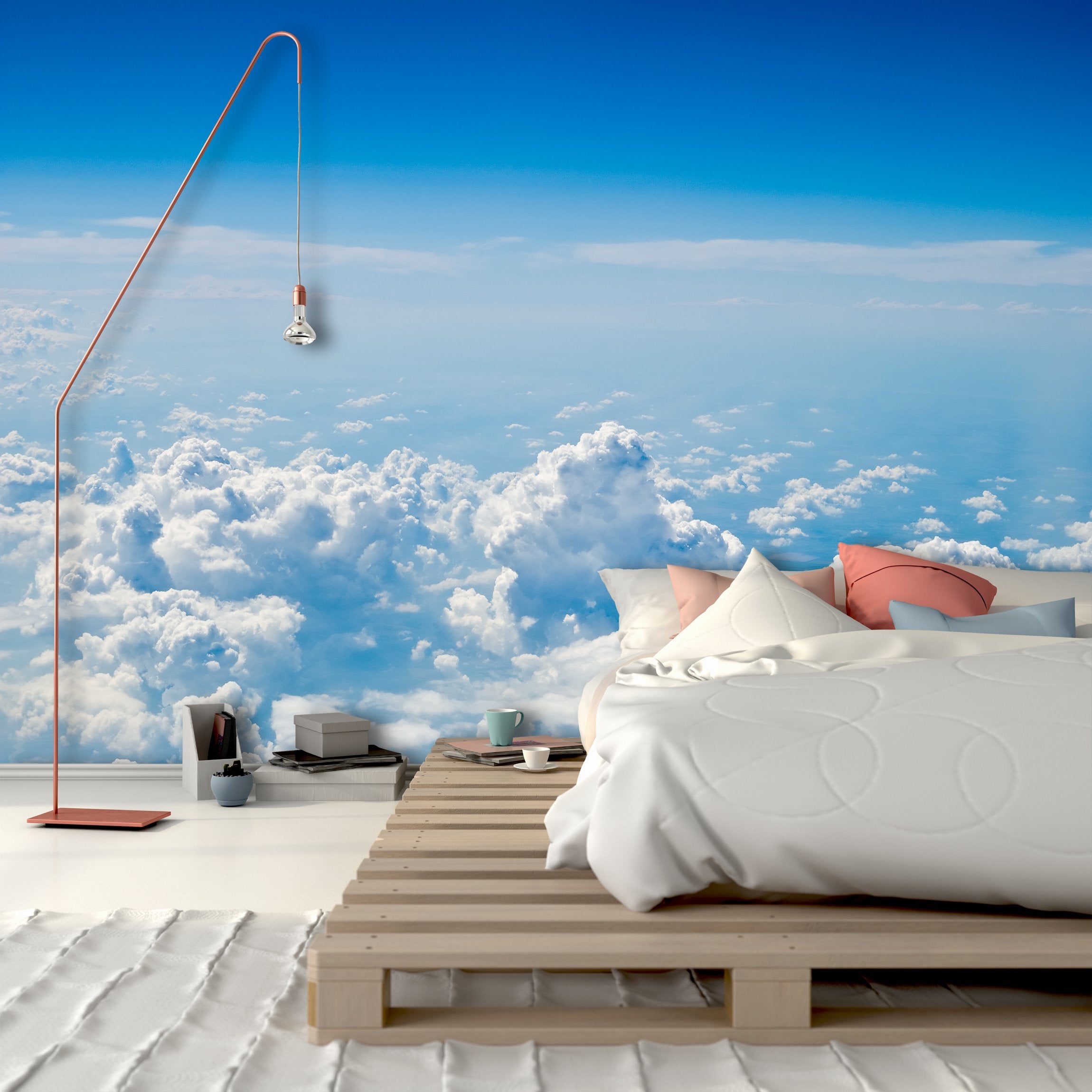 PVC Fototapete Air Sky - ECO Wandbild Selbstklebende Tapete - 3D Vinyl Wandsticker XXL  SW309