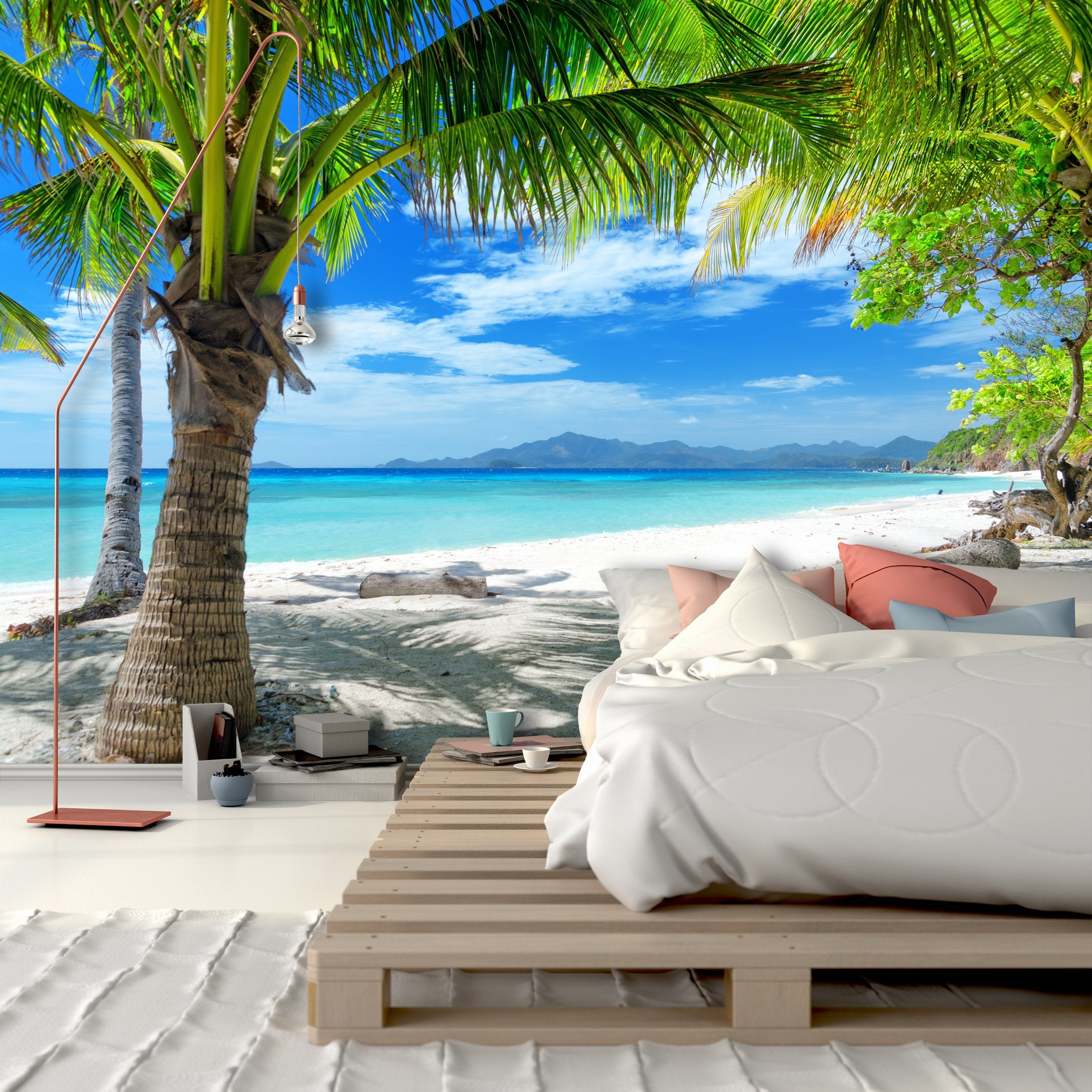PVC Fototapete Beach - ECO Wandbild Selbstklebende Tapete - 3D Vinyl Wandsticker XXL  SW065
