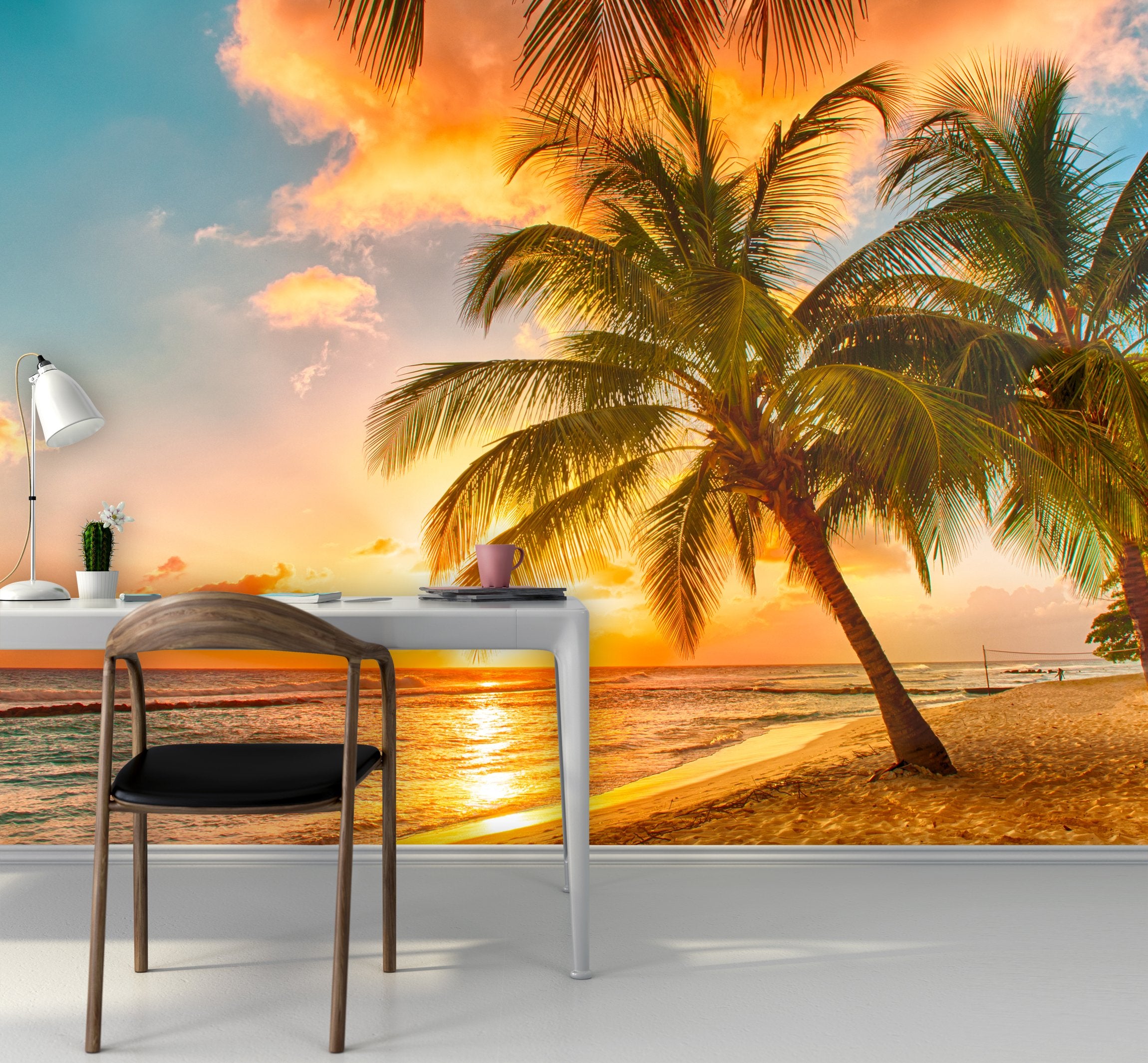 PVC Fototapete Barbados - ECO Wandbild Selbstklebende Tapete - 3D Vinyl Wandsticker XXL  SW120
