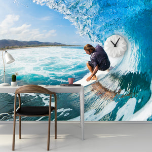 PVC Fototapete Surfing – ECO Wandbild Selbstklebende Tapete – 3D Vinyl Wandsticker XXL  SW027 - life-decor.de