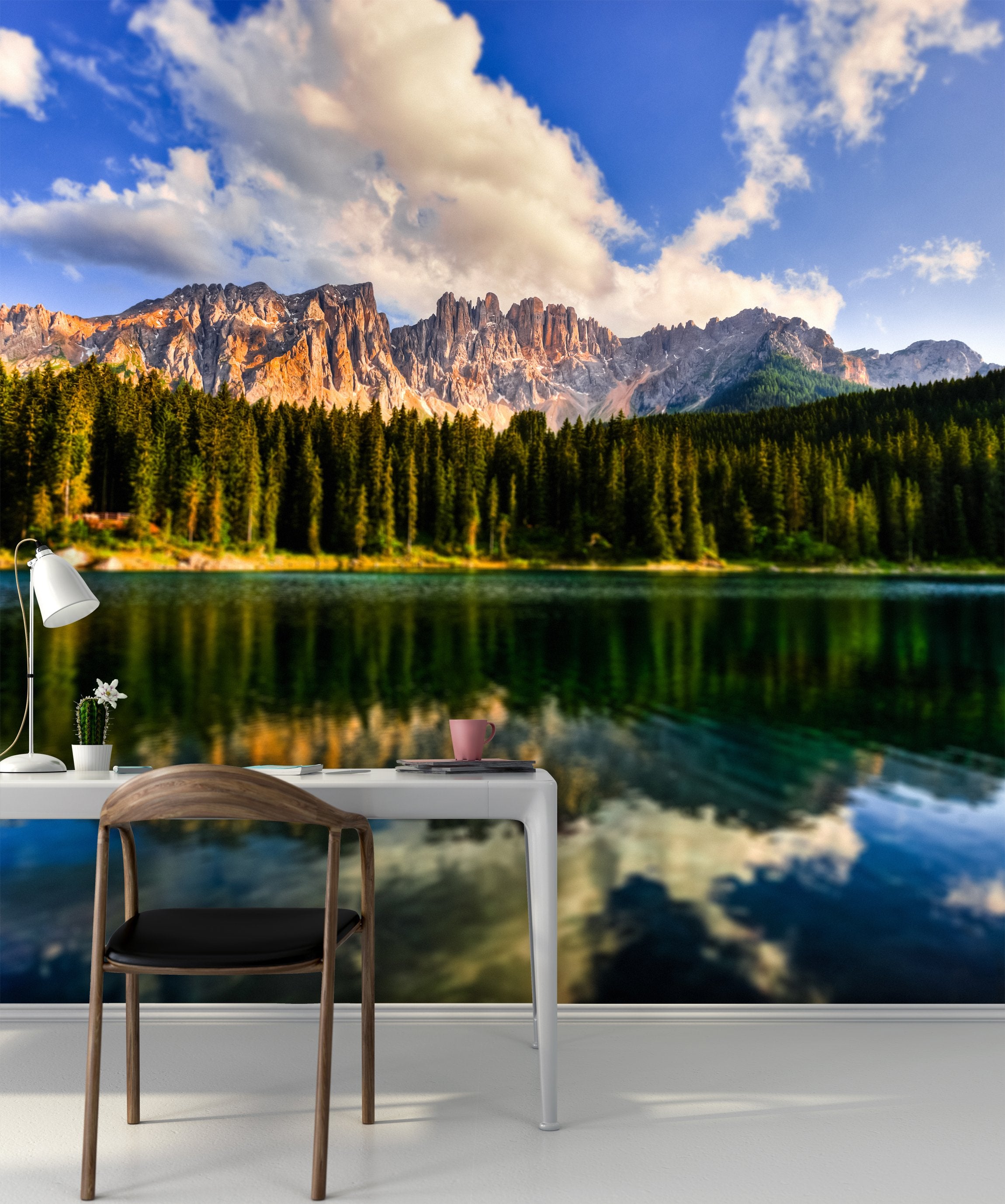 PVC Fototapete Mountains – ECO Wandbild Selbstklebende Tapete – 3D Vinyl Wandsticker XXL  SW282 - life-decor.de