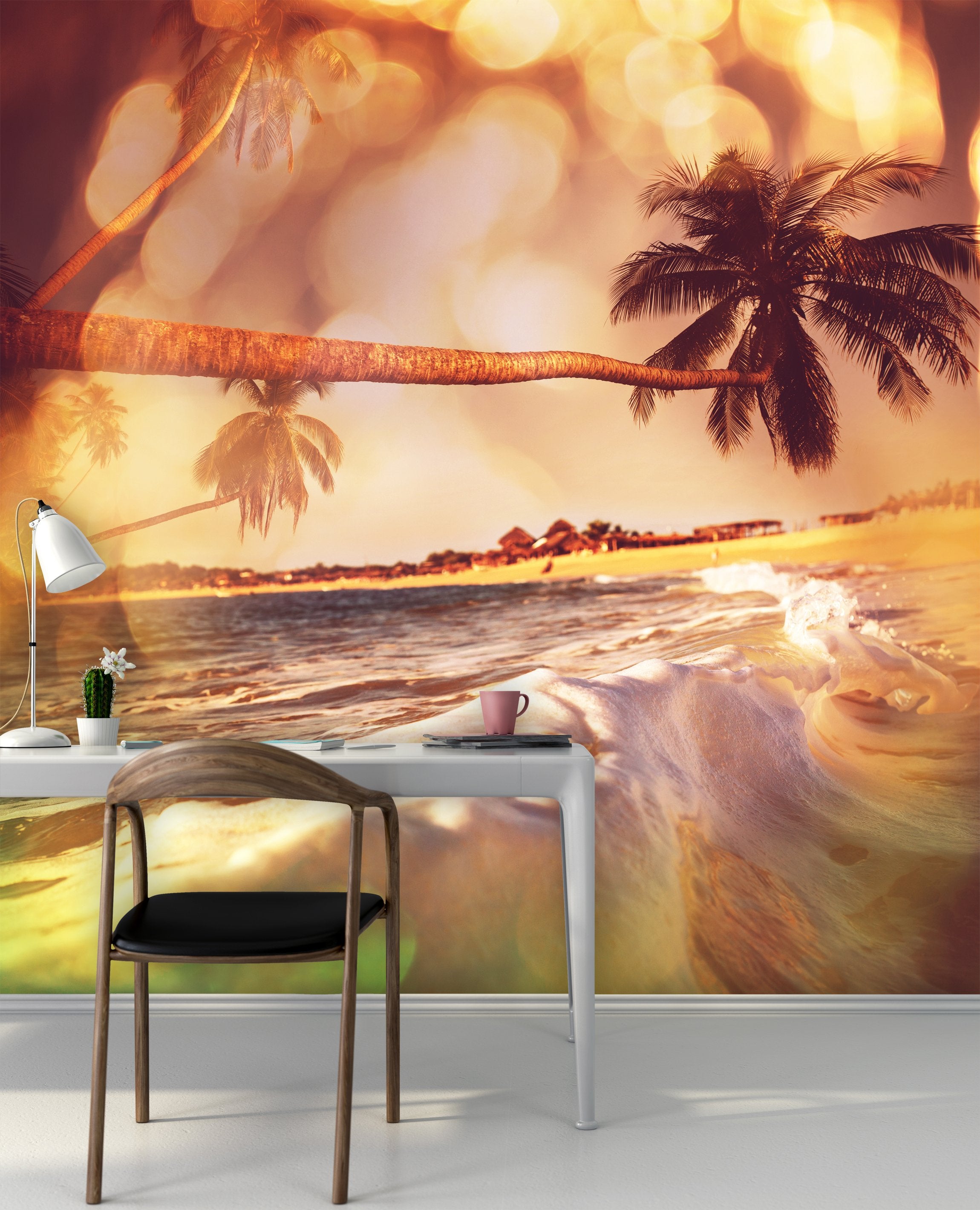PVC Fototapete Tropical Beach - ECO Wandbild Selbstklebende Tapete - 3D Vinyl Wandsticker XXL  SW288
