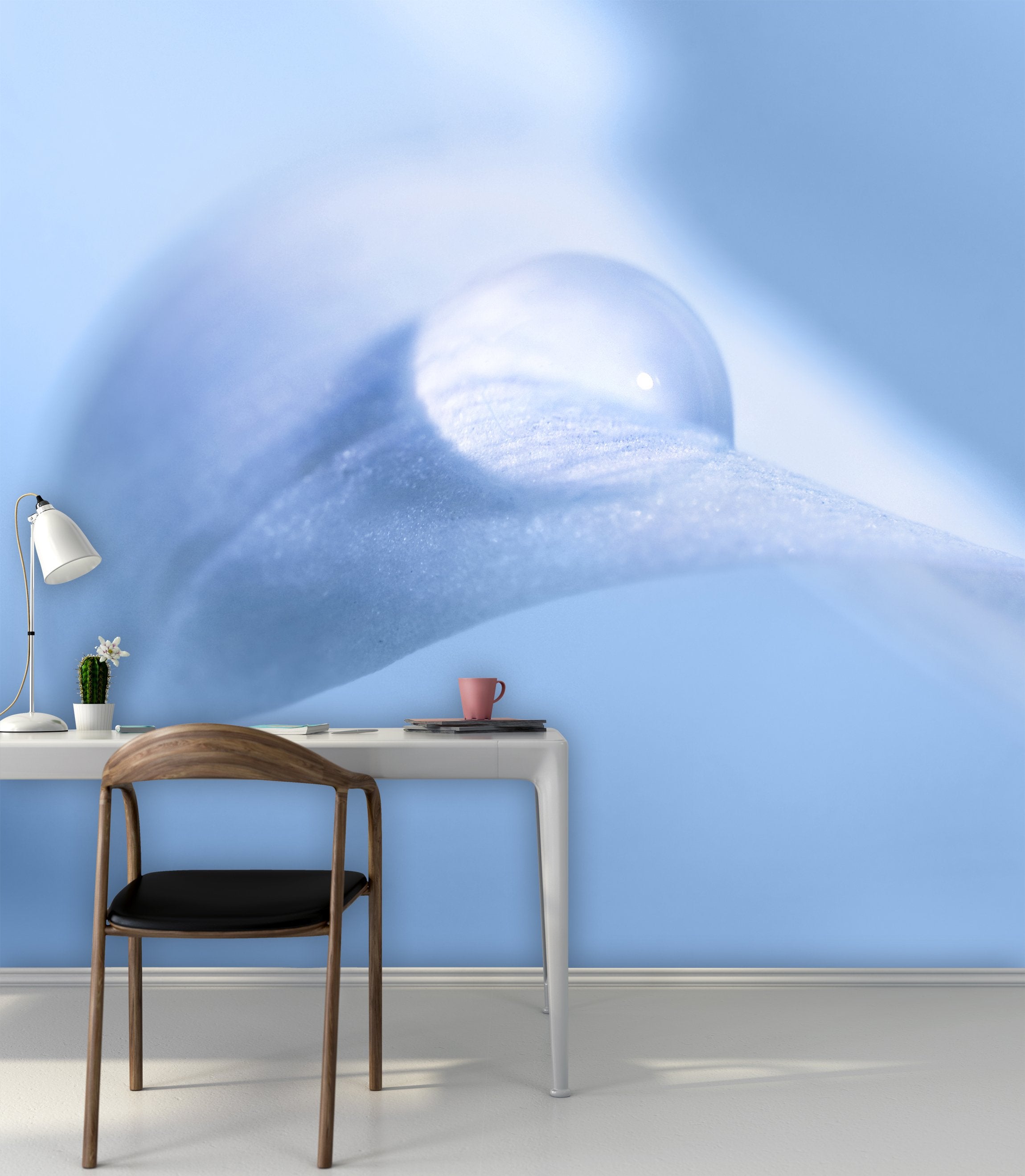 PVC Fototapete Macro Drop – ECO Wandbild Selbstklebende Tapete – 3D Vinyl Wandsticker XXL  SW272 - life-decor.de