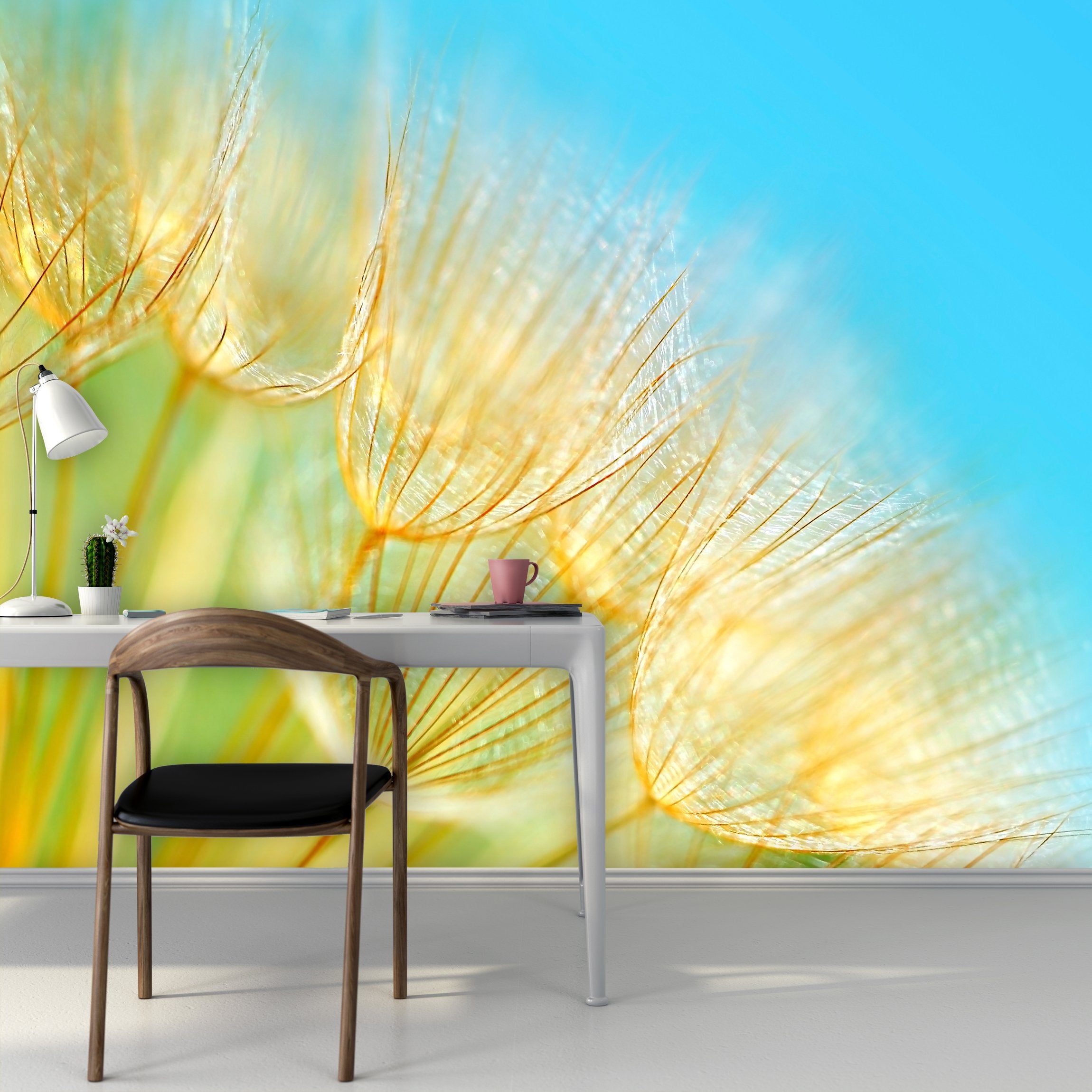 PVC Fototapete Soft Flowers - ECO Wandbild Selbstklebende Tapete - 3D Vinyl Wandsticker XXL  SW033