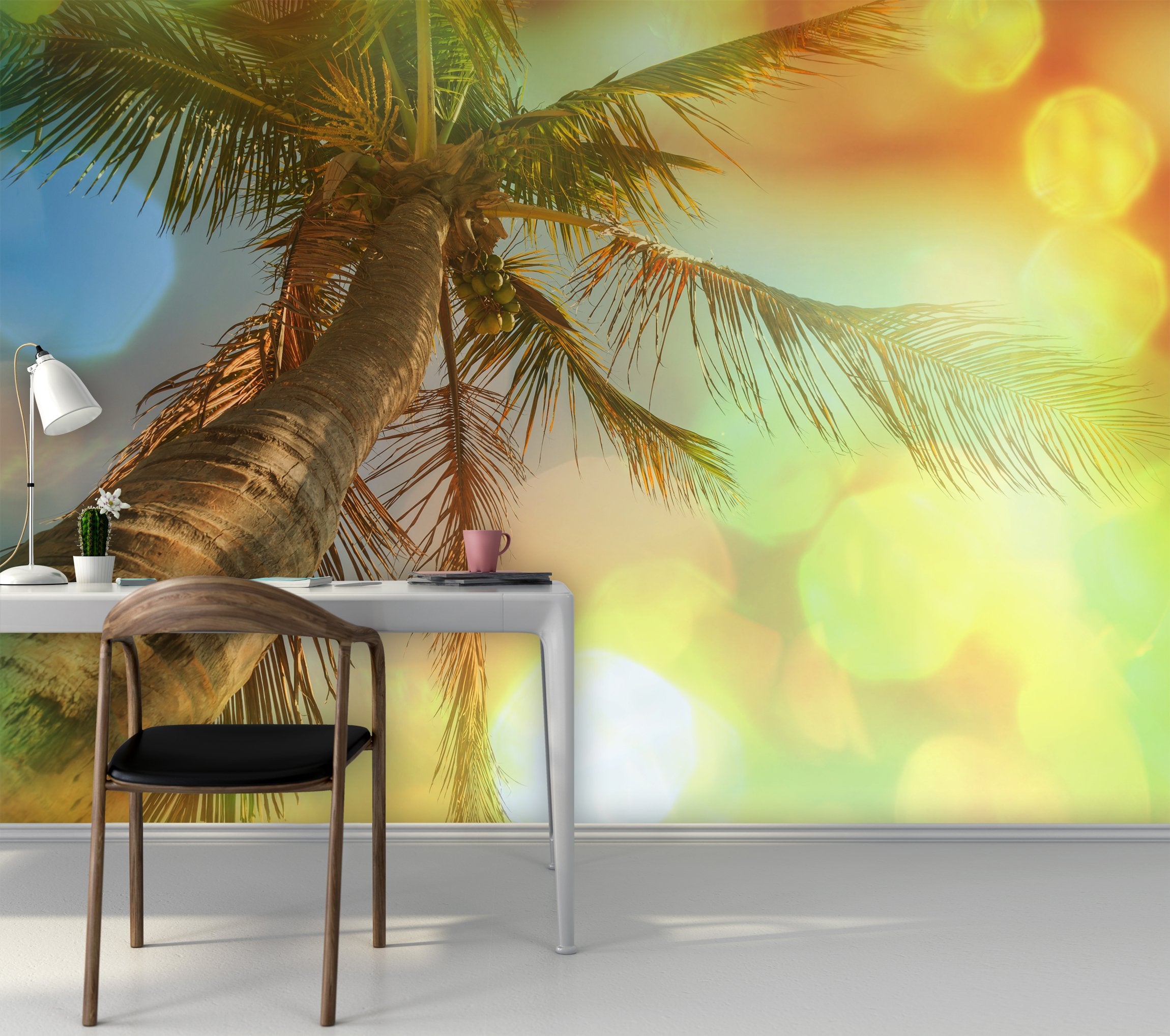 PVC Fototapete Tropical Beach - ECO Wandbild Selbstklebende Tapete - 3D Vinyl Wandsticker XXL  SW286