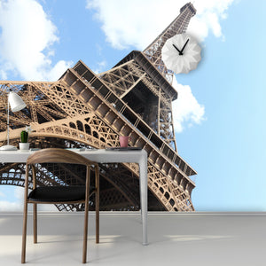 PVC Fototapete Eiffel Tower – ECO Wandbild Selbstklebende Tapete – 3D Vinyl Wandsticker XXL  SW012 - life-decor.de