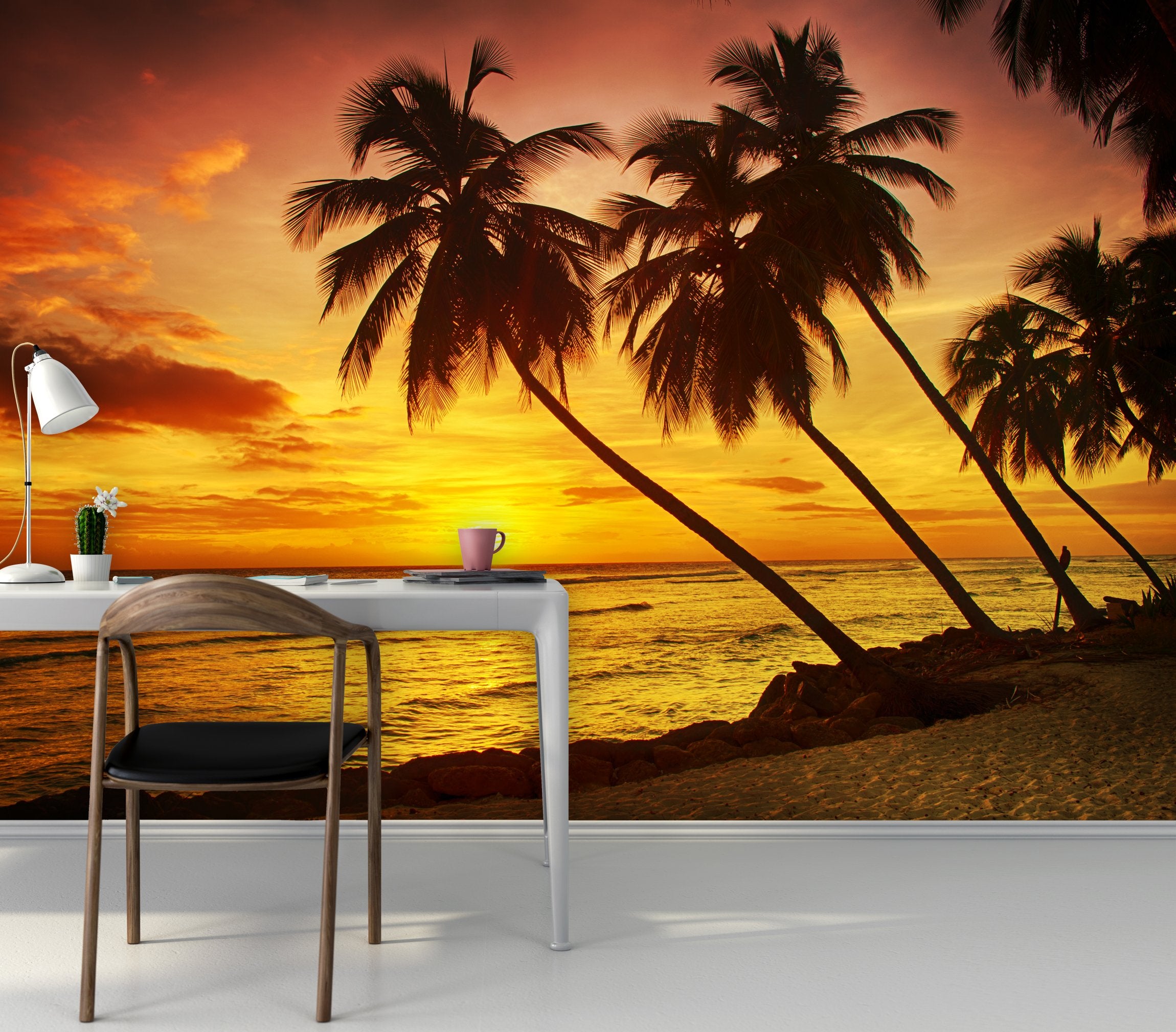 PVC Fototapete Barbados II - ECO Wandbild Selbstklebende Tapete - 3D Vinyl Wandsticker XXL  SW123