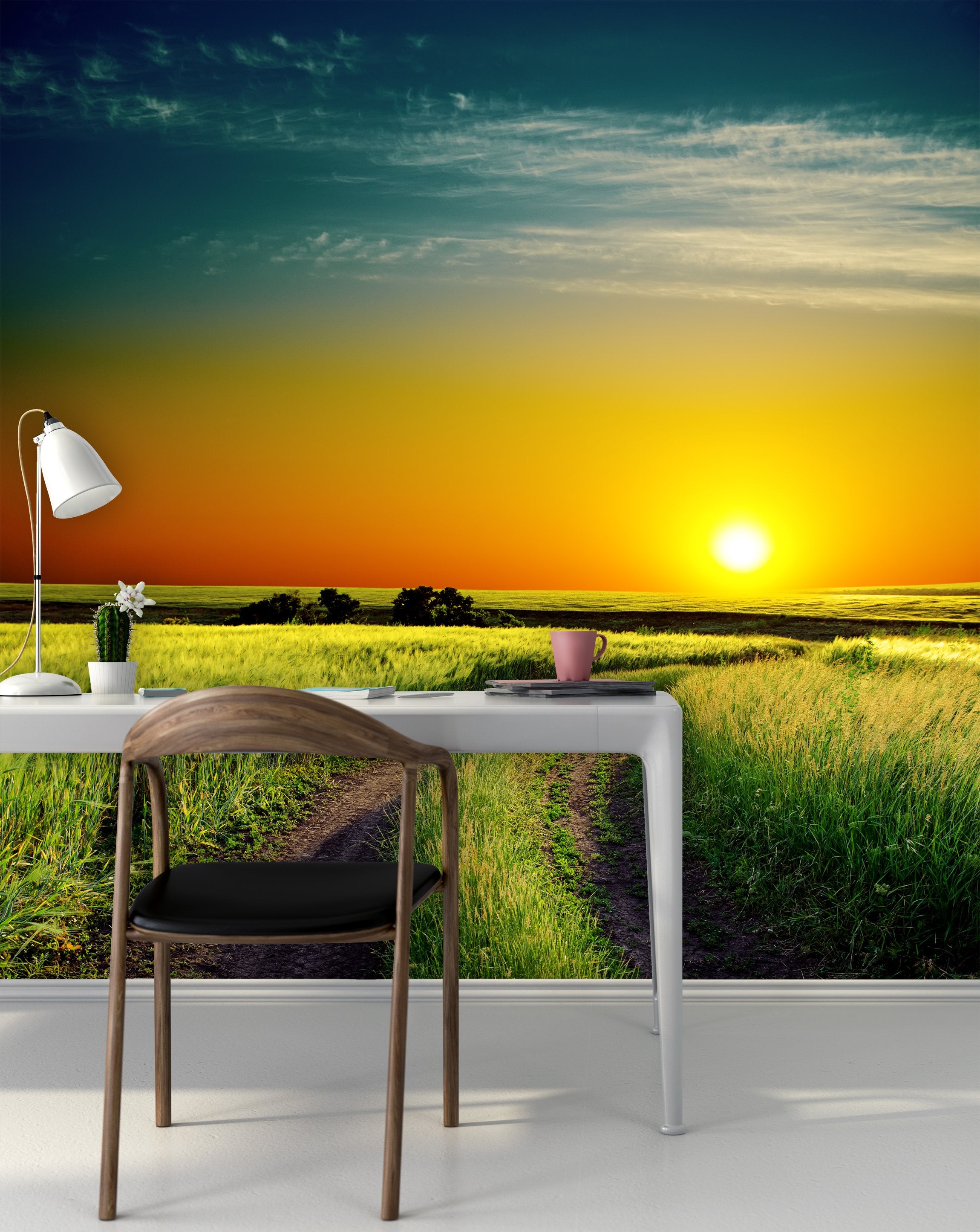 PVC Fototapete Good Sunset - ECO Wandbild Selbstklebende Tapete - 3D Vinyl Wandsticker XXL  SW231
