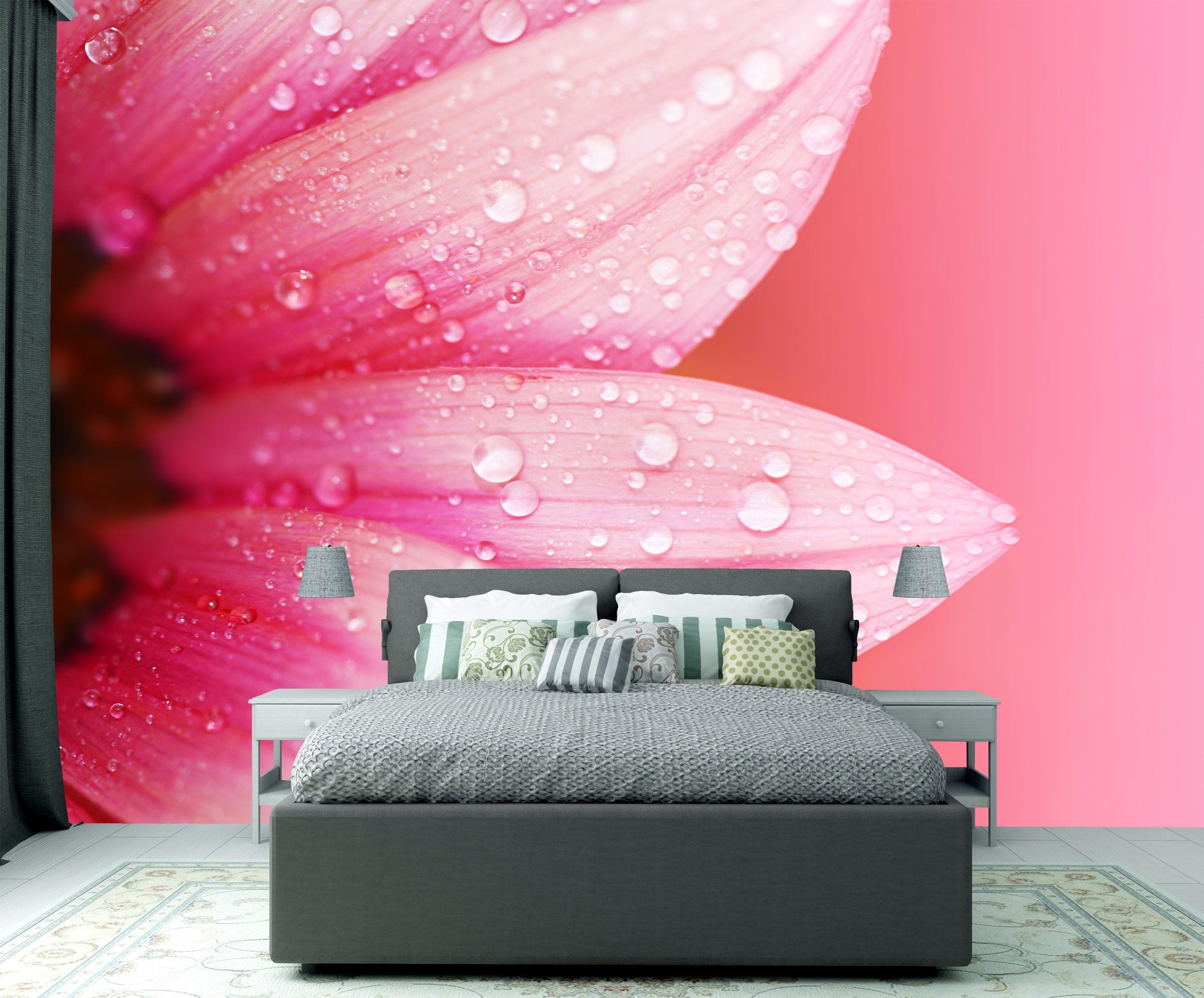 PVC Fototapete Abstract Flower - ECO Wandbild Selbstklebende Tapete - 3D Vinyl Wandsticker XXL  SW264