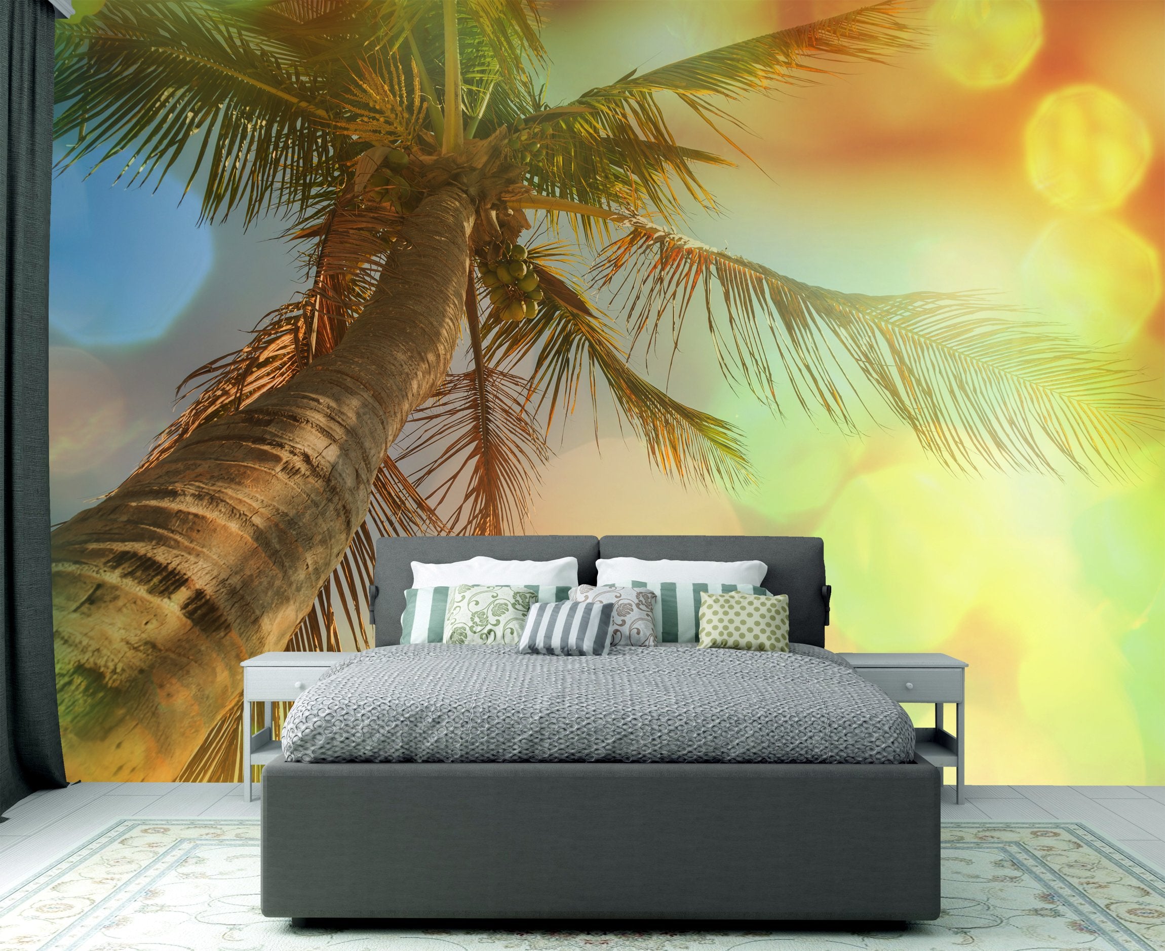 PVC Fototapete Tropical Beach - ECO Wandbild Selbstklebende Tapete - 3D Vinyl Wandsticker XXL  SW286