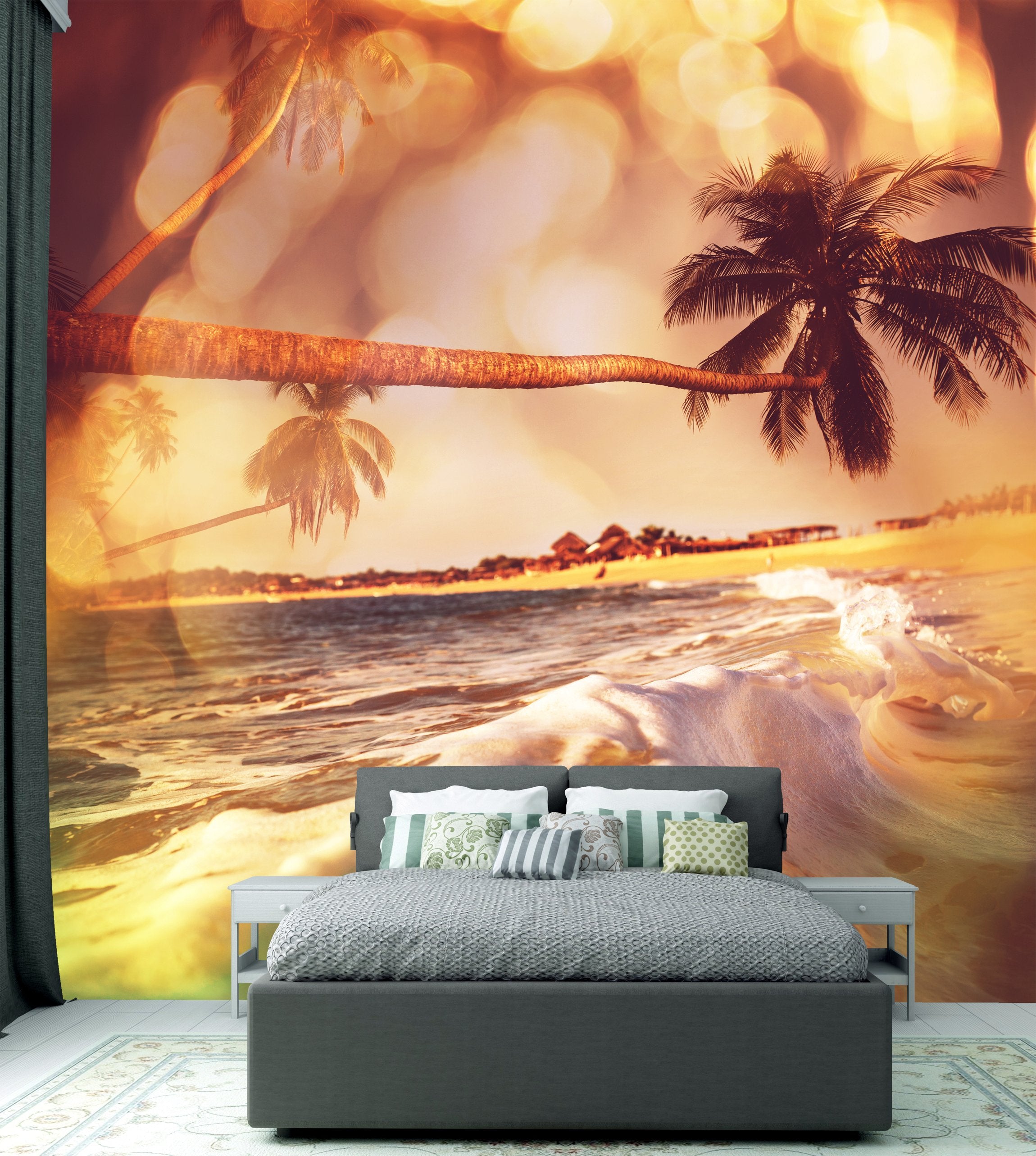 PVC Fototapete Tropical Beach - ECO Wandbild Selbstklebende Tapete - 3D Vinyl Wandsticker XXL  SW288