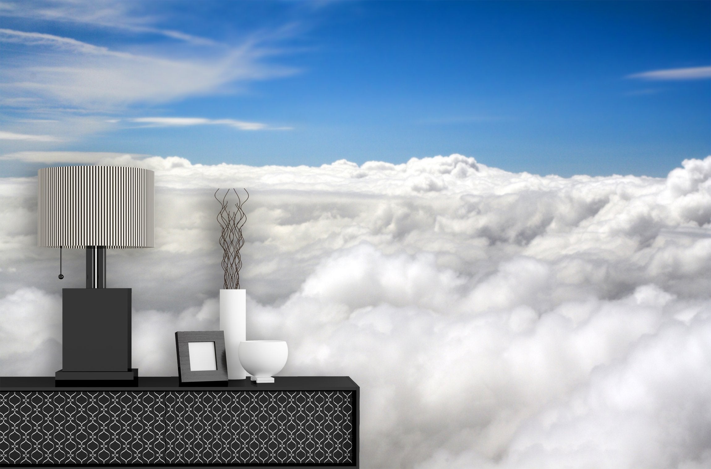 PVC Fototapete Clouds - ECO Wandbild Selbstklebende Tapete - 3D Vinyl Wandsticker XXL  SW310