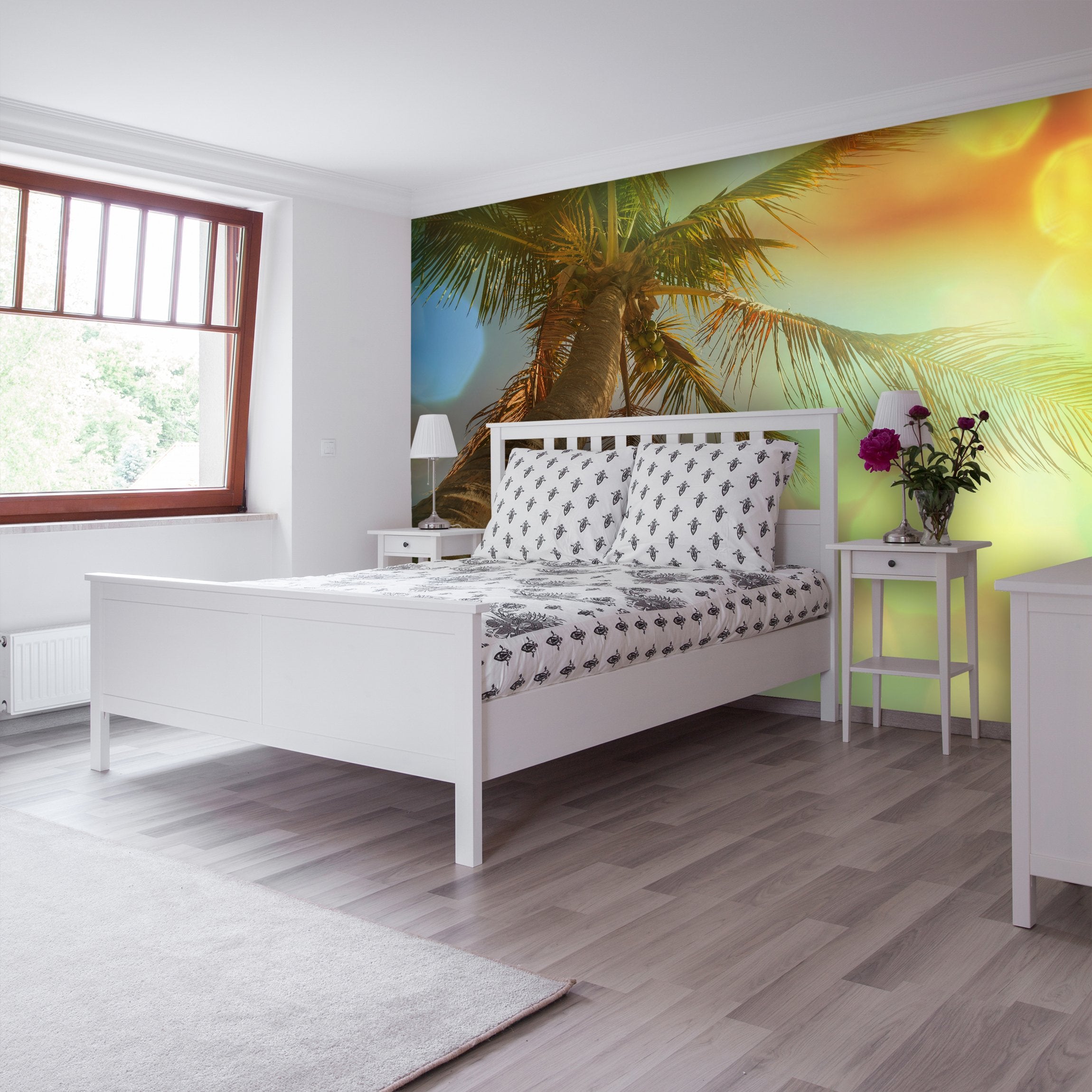PVC Fototapete Tropical Beach - ECO Wandbild Selbstklebende Tapete - 3D Vinyl Wandsticker XXL  SW286