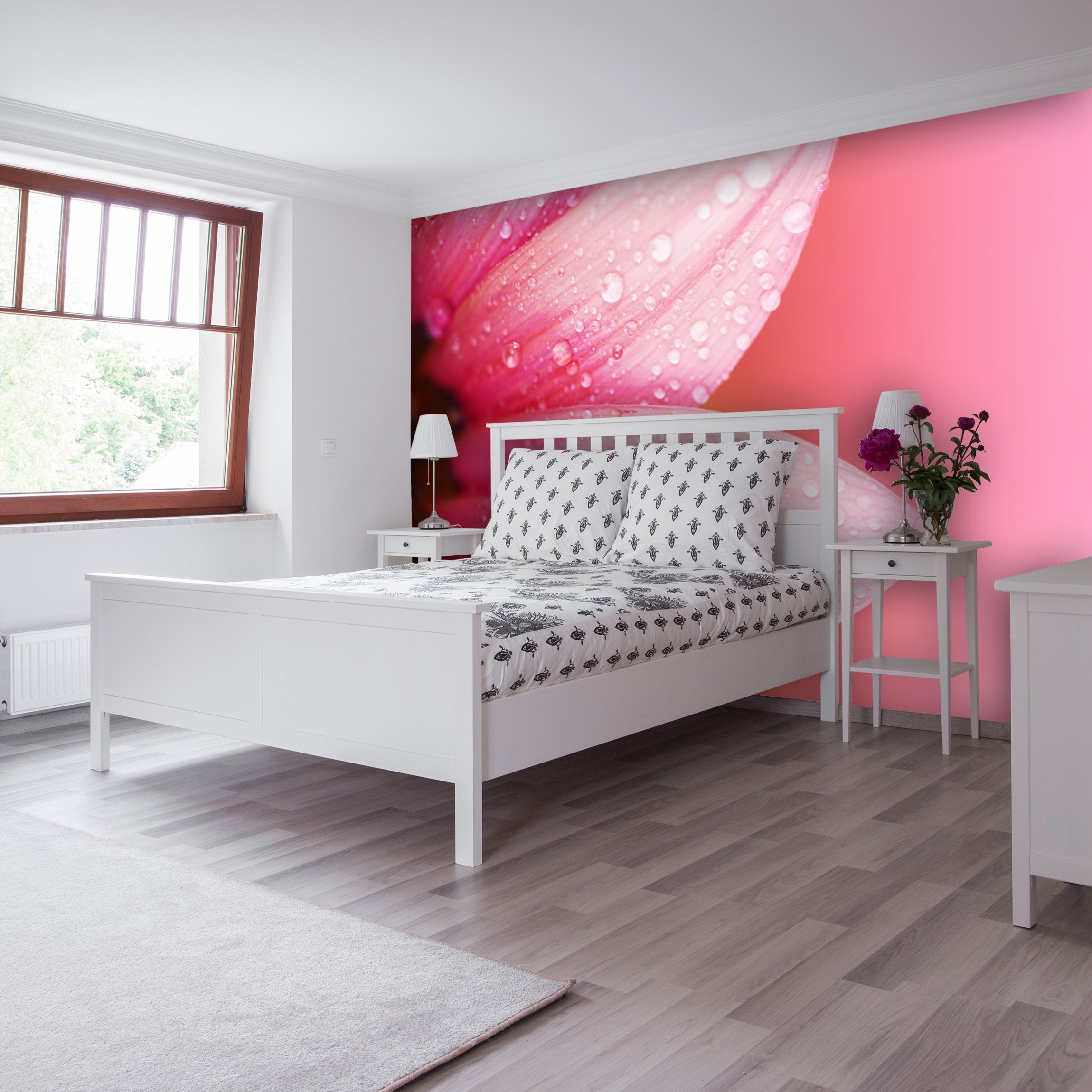 PVC Fototapete Abstract Flower - ECO Wandbild Selbstklebende Tapete - 3D Vinyl Wandsticker XXL  SW264
