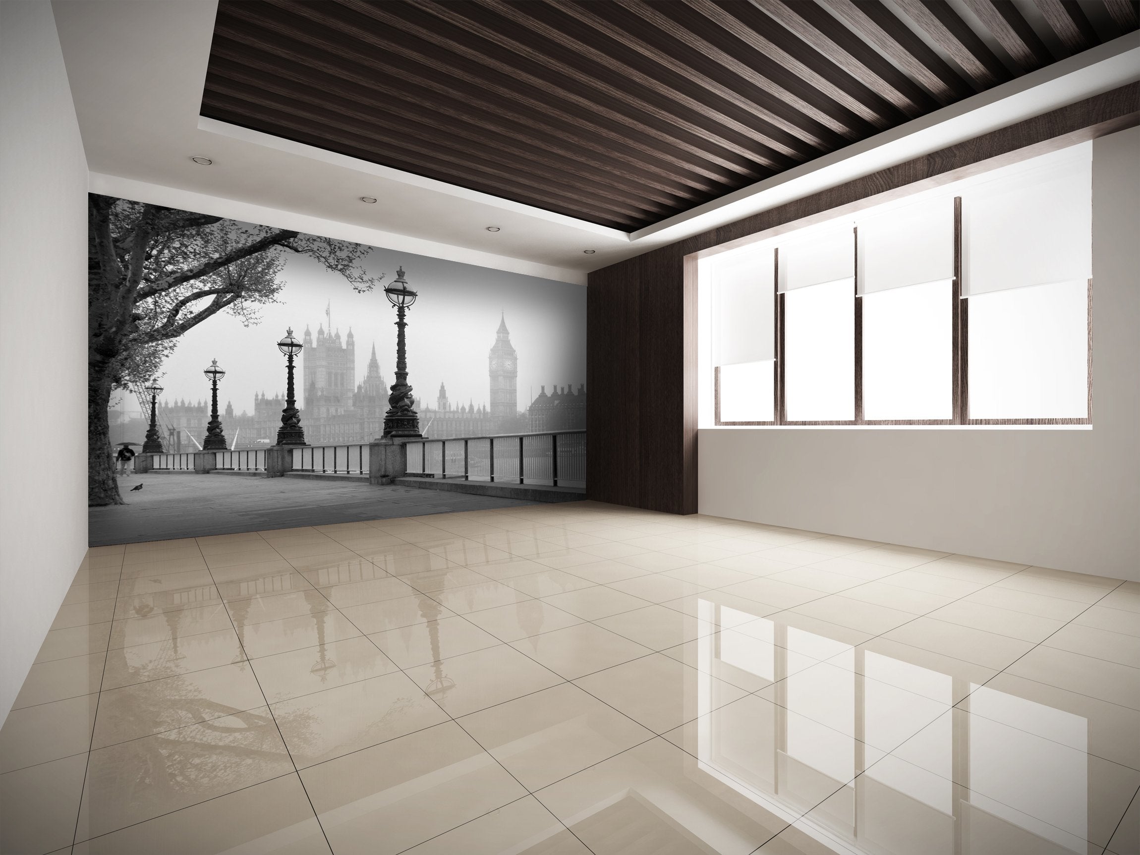 PVC Fototapete Big Ben – ECO Wandbild Selbstklebende Tapete – 3D Vinyl Wandsticker XXL  SW158 - life-decor.de