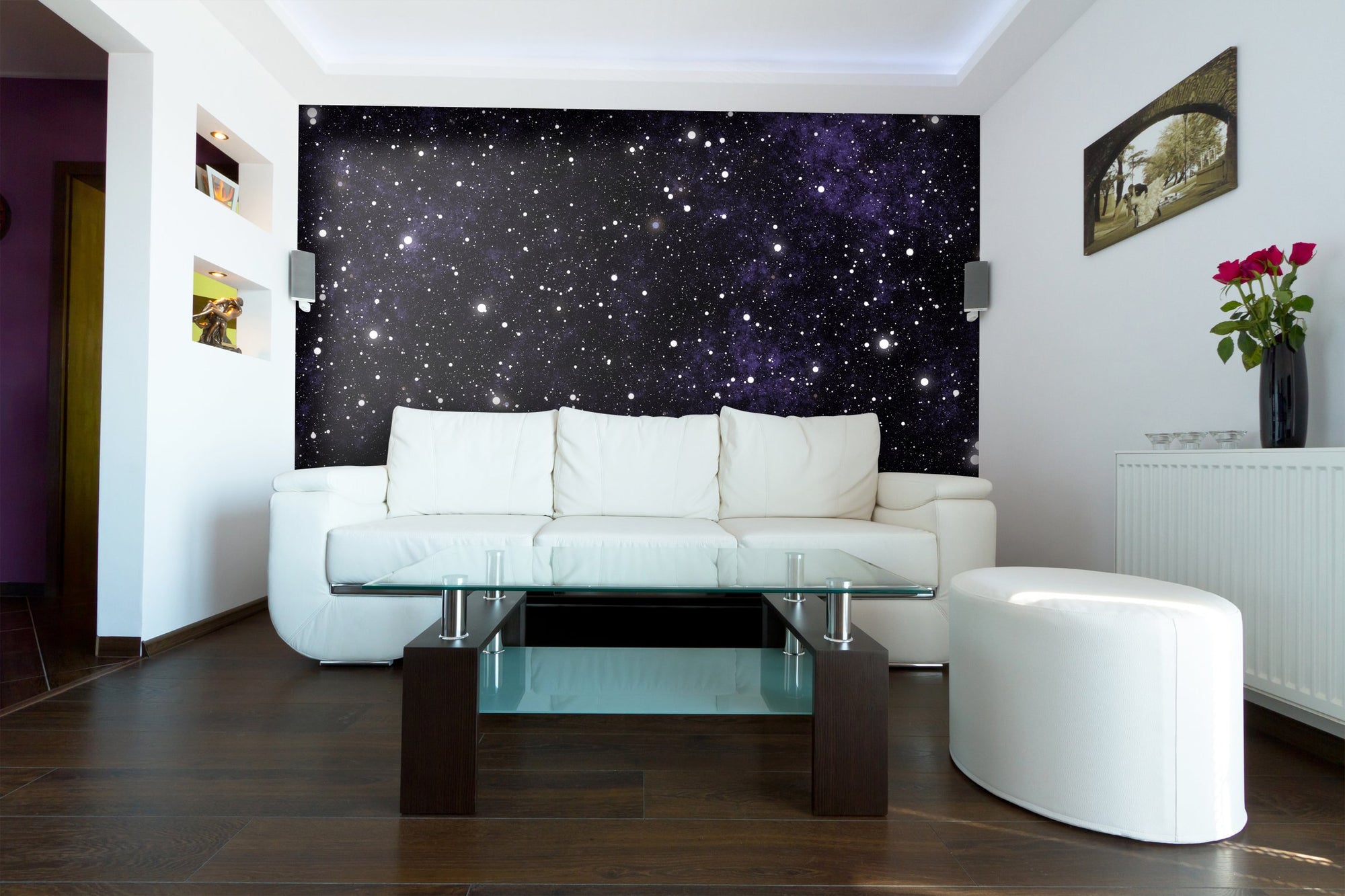 PVC Fototapete Stars – ECO Wandbild Selbstklebende Tapete – 3D Vinyl Wandsticker XXL  SW305 - life-decor.de