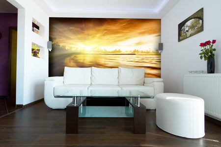PVC Fototapete Sunrise On Caribbean – ECO Wandbild Selbstklebende Tapete – 3D Vinyl Wandsticker XXL  SW313 - life-decor.de