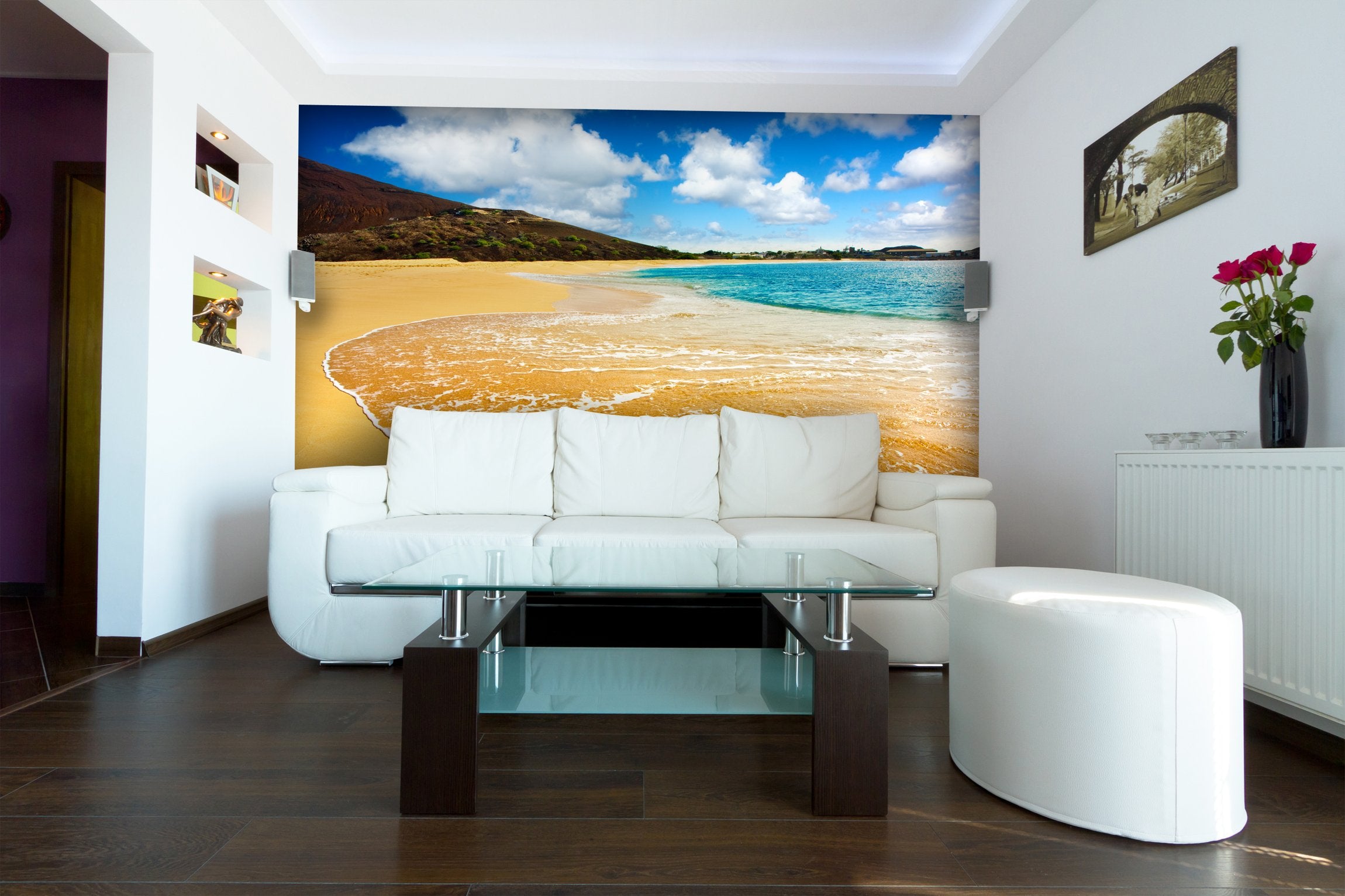 PVC Fototapete Tropical Paradise – ECO Wandbild Selbstklebende Tapete – 3D Vinyl Wandsticker XXL  SW297 - life-decor.de