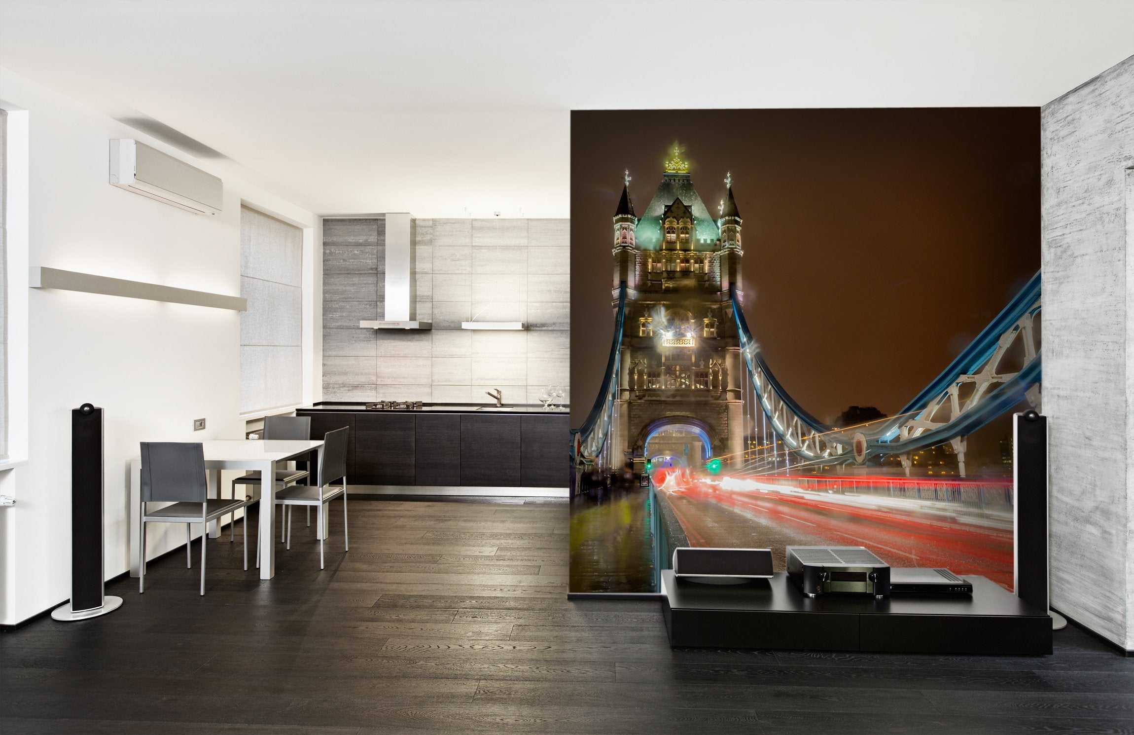 PVC Fototapete Tower Bridge - ECO Wandbild Selbstklebende Tapete - 3D Vinyl Wandsticker XXL  SW160