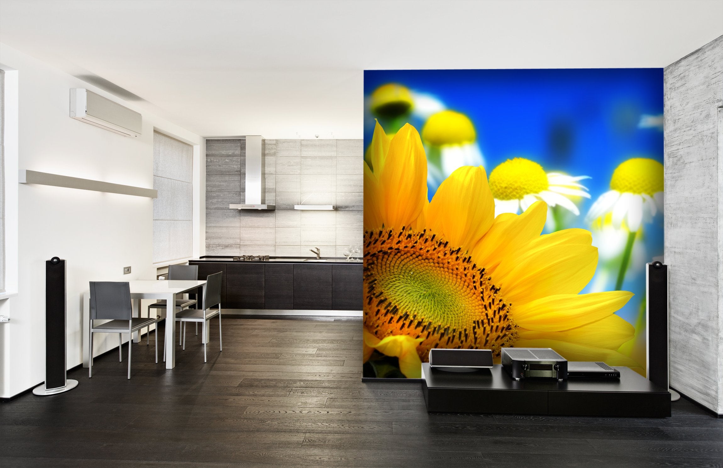 PVC Fototapete Flower backgrounds – ECO Wandbild Selbstklebende Tapete – 3D Vinyl Wandsticker XXL  SW074 - life-decor.de