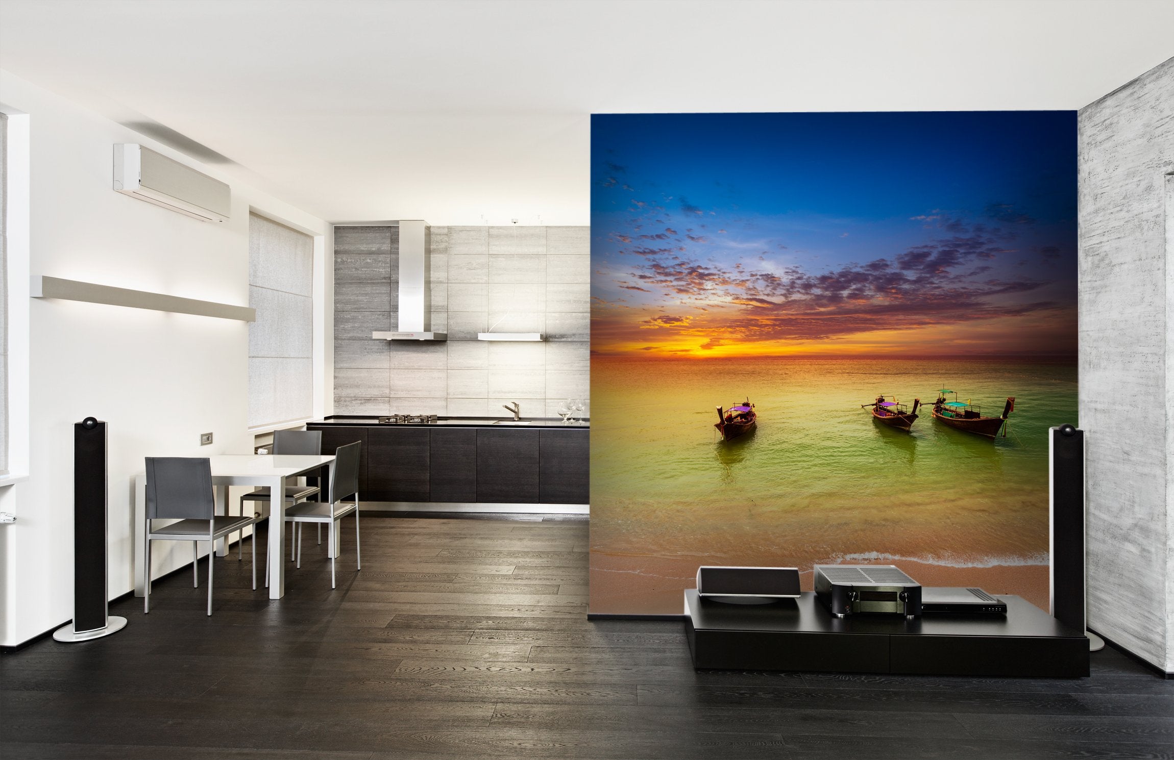 PVC Fototapete Sea Landscape – ECO Wandbild Selbstklebende Tapete – 3D Vinyl Wandsticker XXL  SW241 - life-decor.de