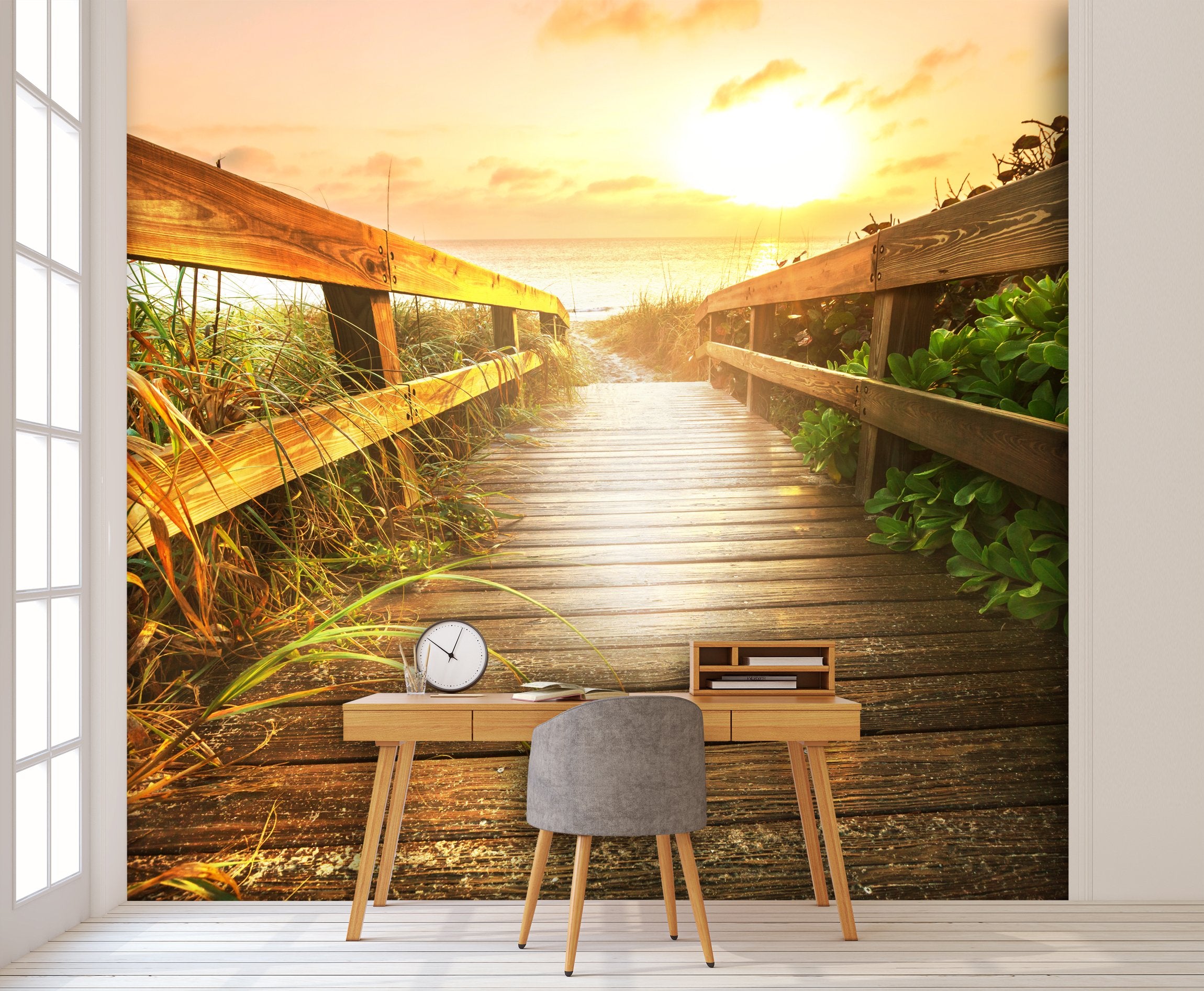 PVC Fototapete Magical Coast In The Evening - ECO Wandbild Selbstklebende Tapete - 3D Vinyl Wandsticker XXL  SW211