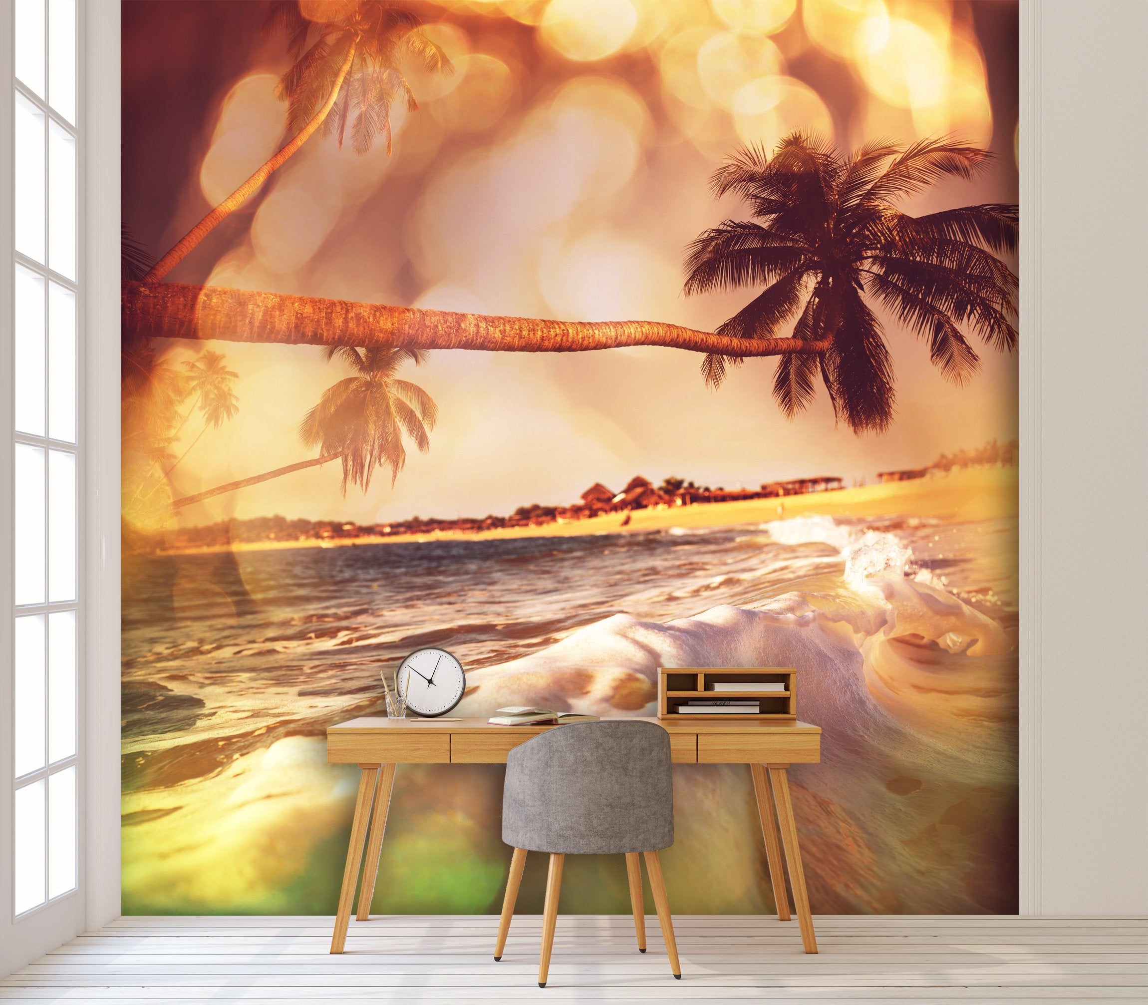 PVC Fototapete Tropical Beach - ECO Wandbild Selbstklebende Tapete - 3D Vinyl Wandsticker XXL  SW288