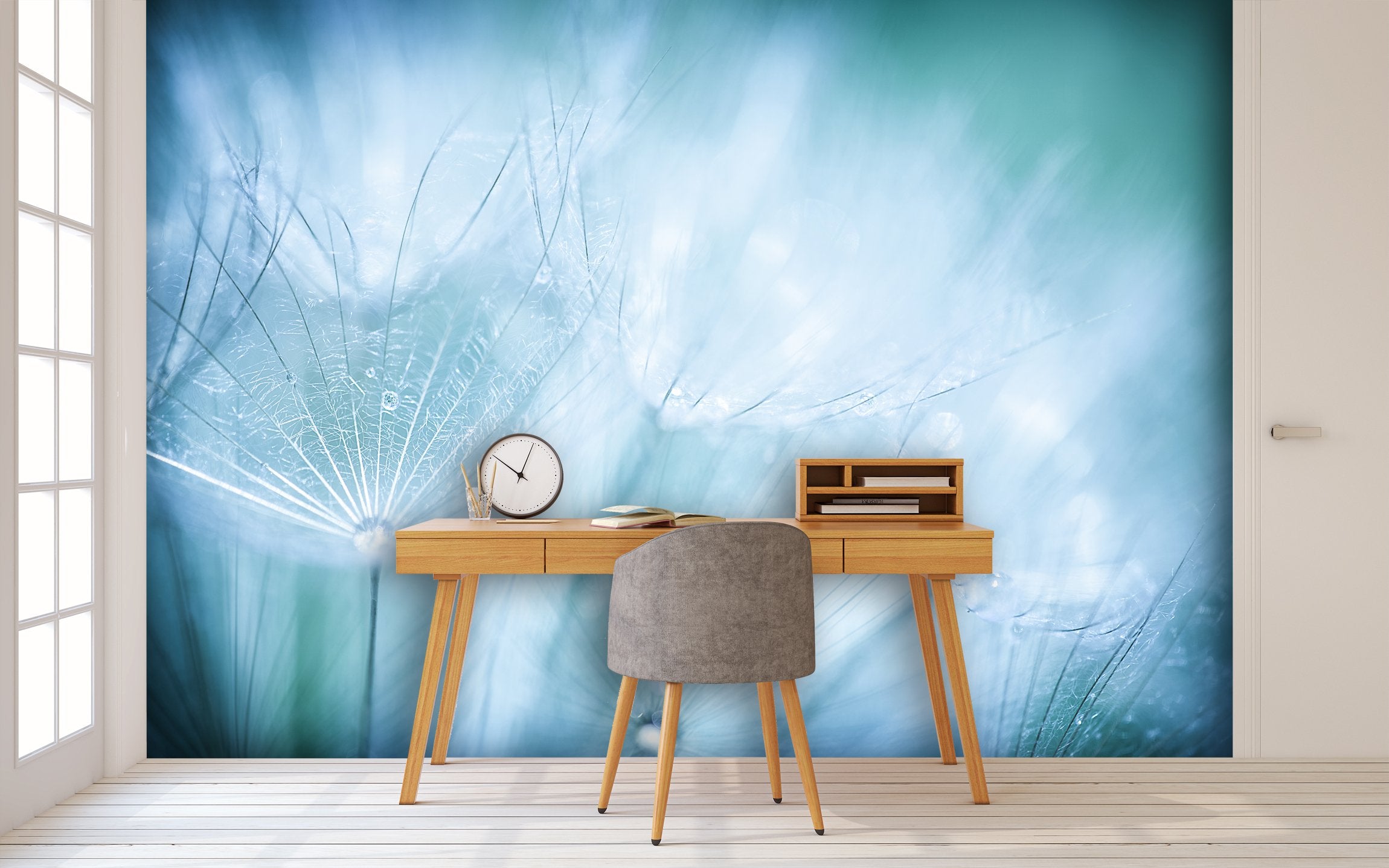 PVC Fototapete Dandelion Flower – ECO Wandbild Selbstklebende Tapete – 3D Vinyl Wandsticker XXL  SW064 - life-decor.de