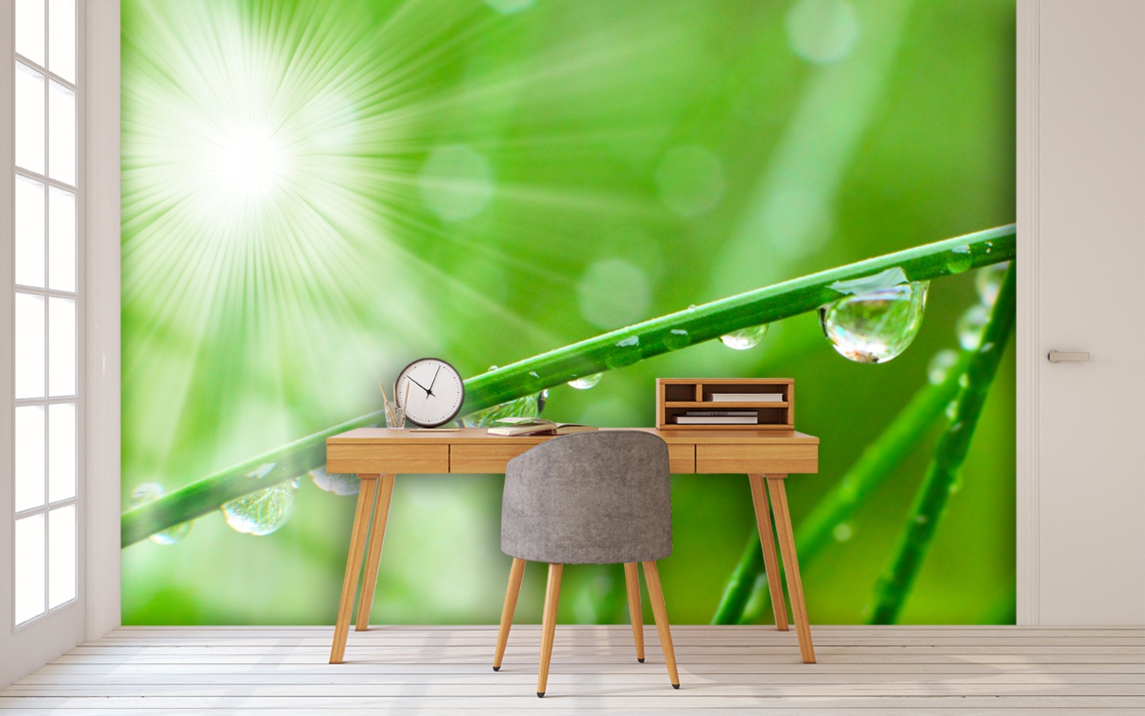 PVC Fototapete Fresh Morning Dew - ECO Wandbild Selbstklebende Tapete - 3D Vinyl Wandsticker XXL  SW204