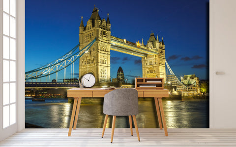 PVC Fototapete Tower Bridge – ECO Wandbild Selbstklebende Tapete – 3D Vinyl Wandsticker XXL  SW037 - life-decor.de