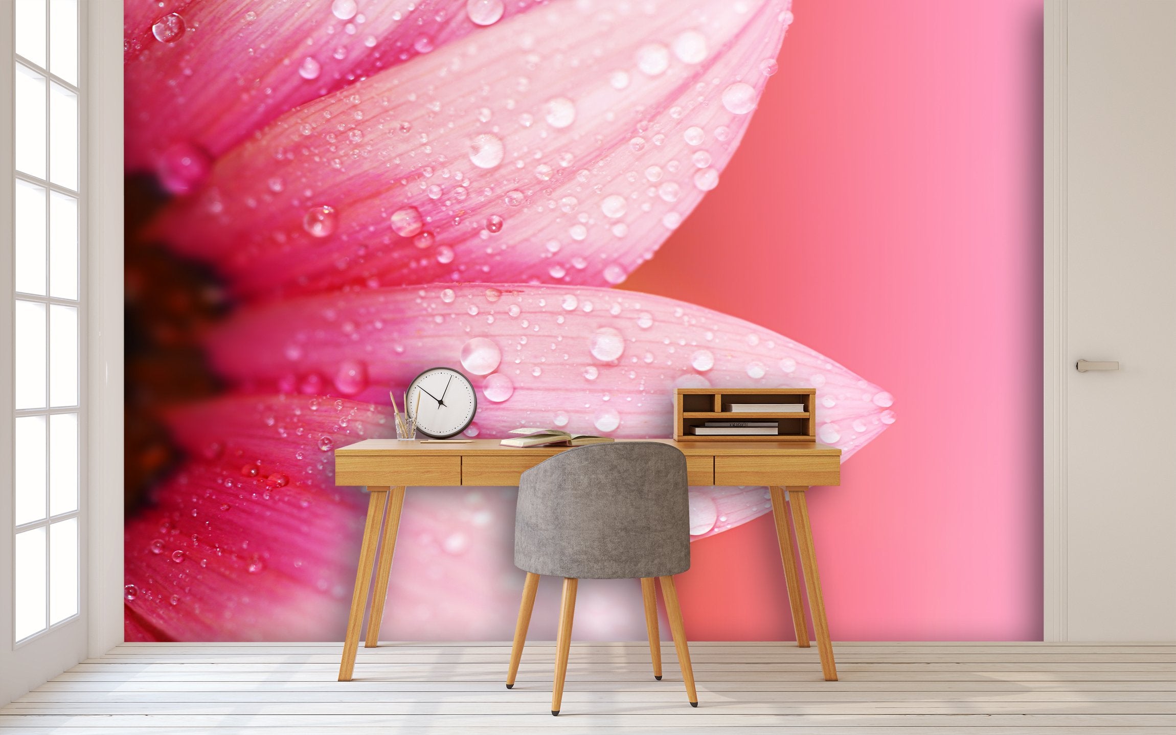 PVC Fototapete Abstract Flower - ECO Wandbild Selbstklebende Tapete - 3D Vinyl Wandsticker XXL  SW264
