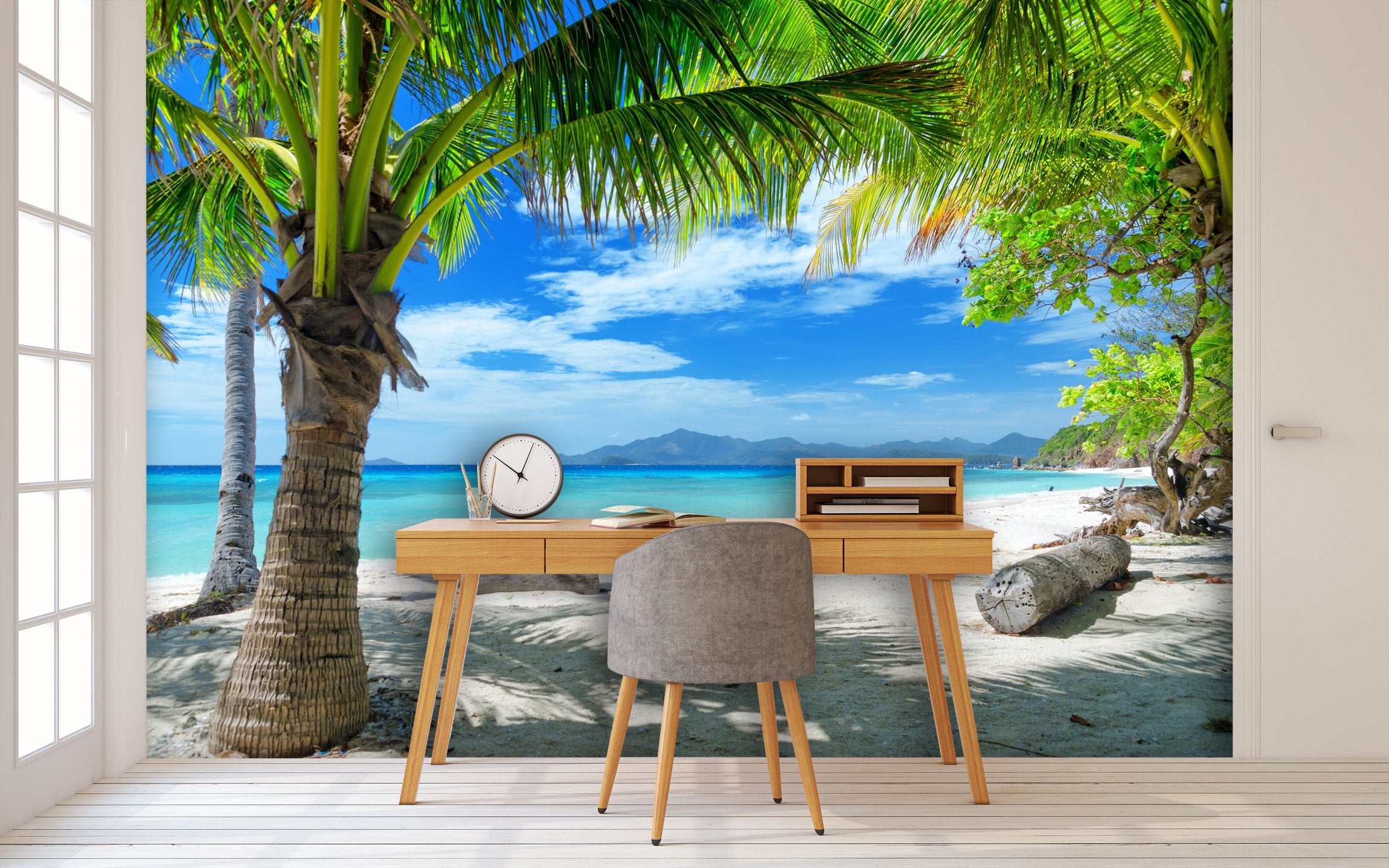 PVC Fototapete Beach - ECO Wandbild Selbstklebende Tapete - 3D Vinyl Wandsticker XXL  SW065