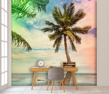 PVC Fototapete Tropical Beach – ECO Wandbild Selbstklebende Tapete – 3D Vinyl Wandsticker XXL  SW287 - life-decor.de