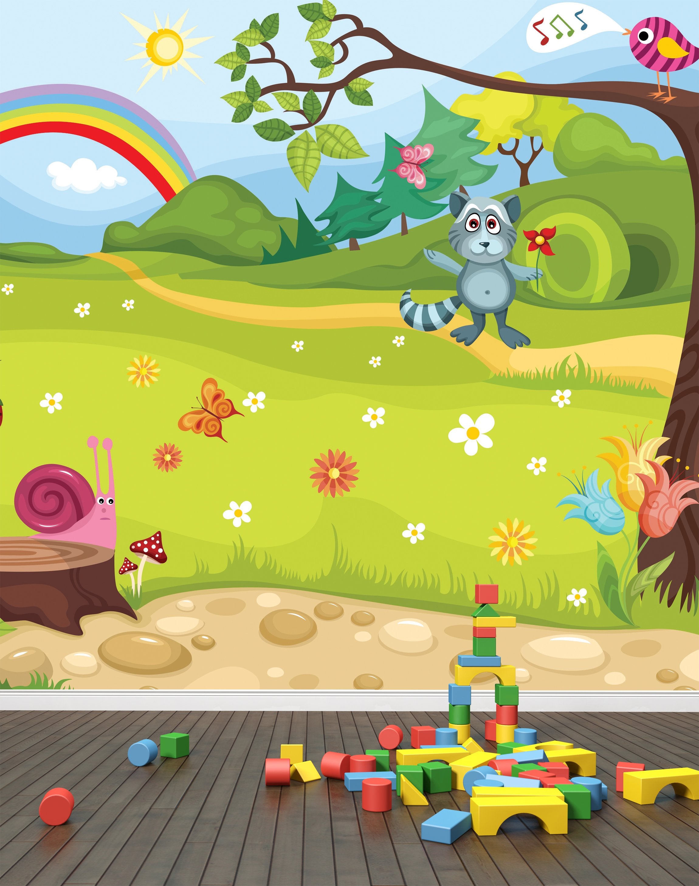 PVC Forest - ECO Wandbild Selbstklebende Tapete - 3D Vinyl Wandsticker XXL  SW192