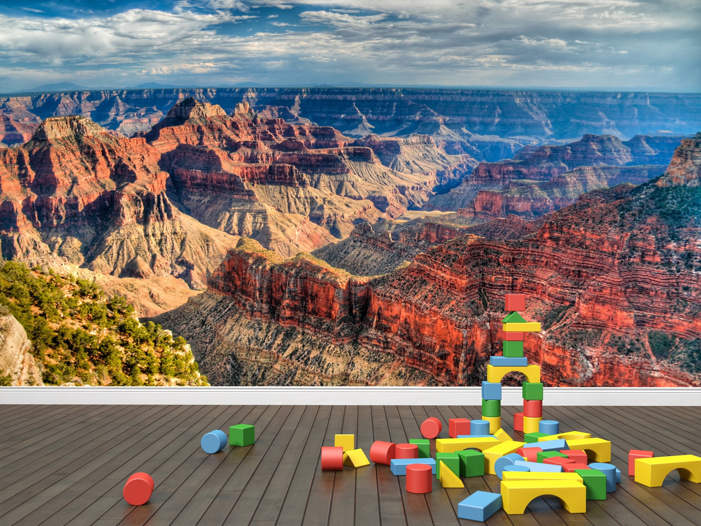 PVC Fototapete Grand Canyon – ECO Wandbild Selbstklebende Tapete – 3D Vinyl Wandsticker XXL  SW181 - life-decor.de