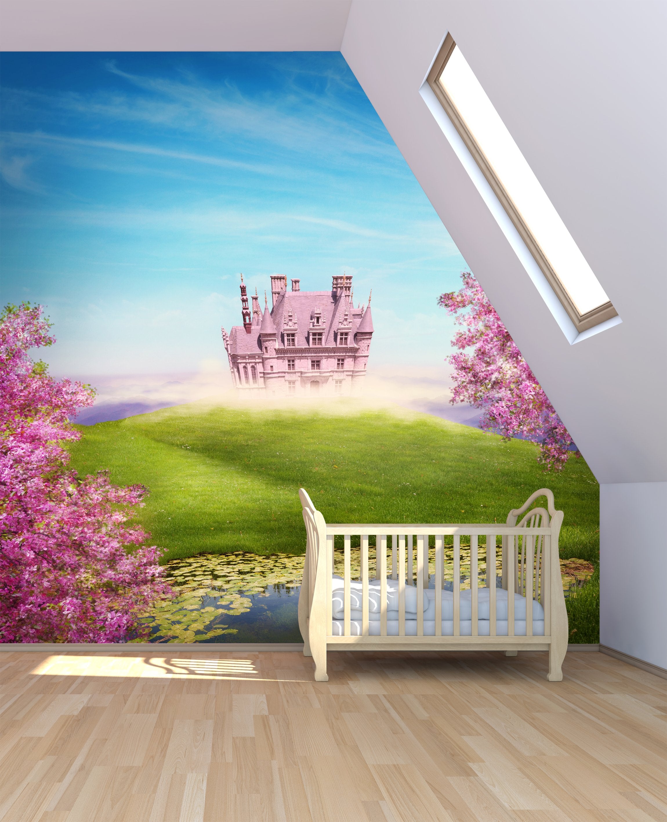 PVC Fototapete Fairy Tale Landscape - ECO Wandbild Selbstklebende Tapete - 3D Vinyl Wandsticker XXL  SW164