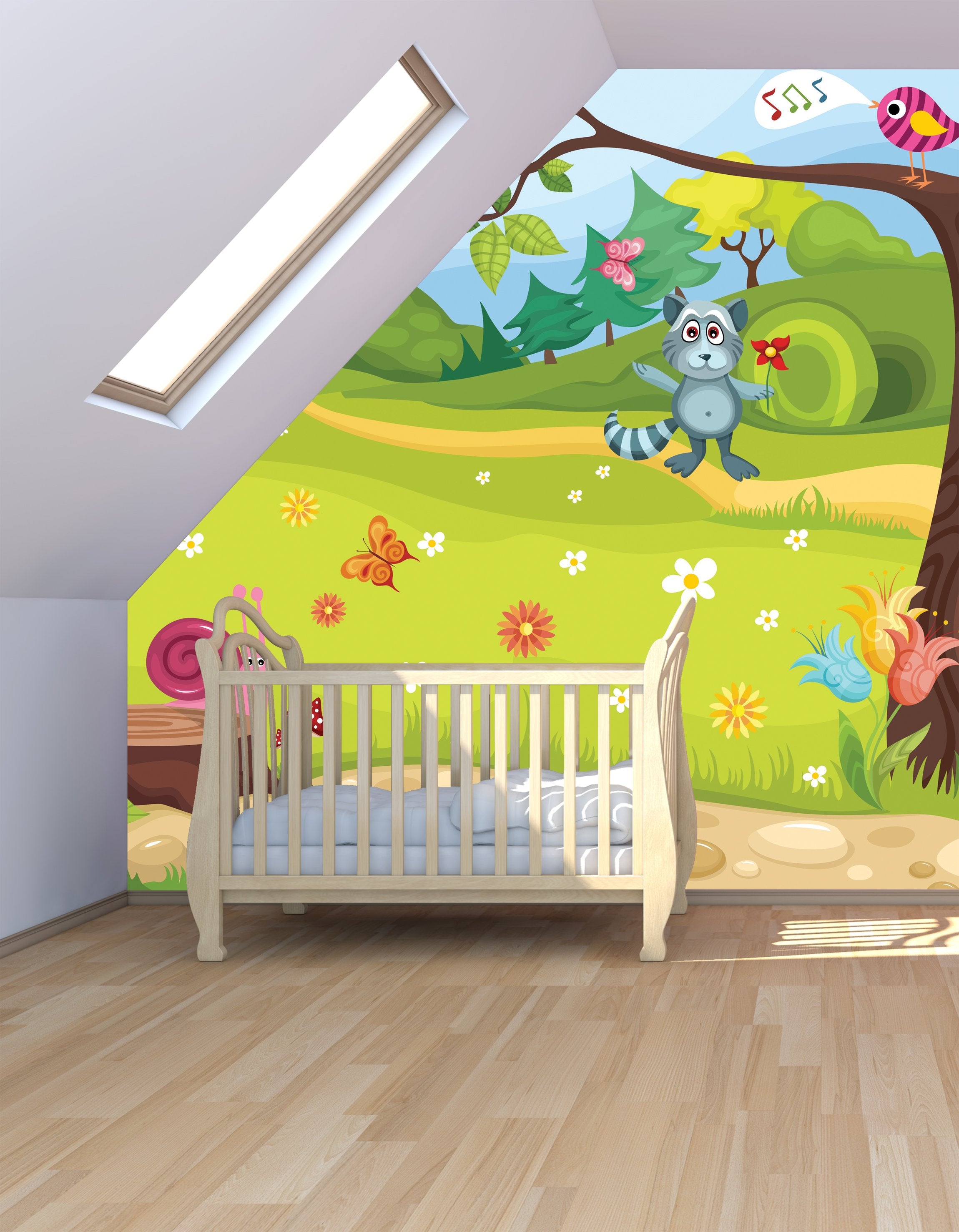 PVC Forest - ECO Wandbild Selbstklebende Tapete - 3D Vinyl Wandsticker XXL  SW192