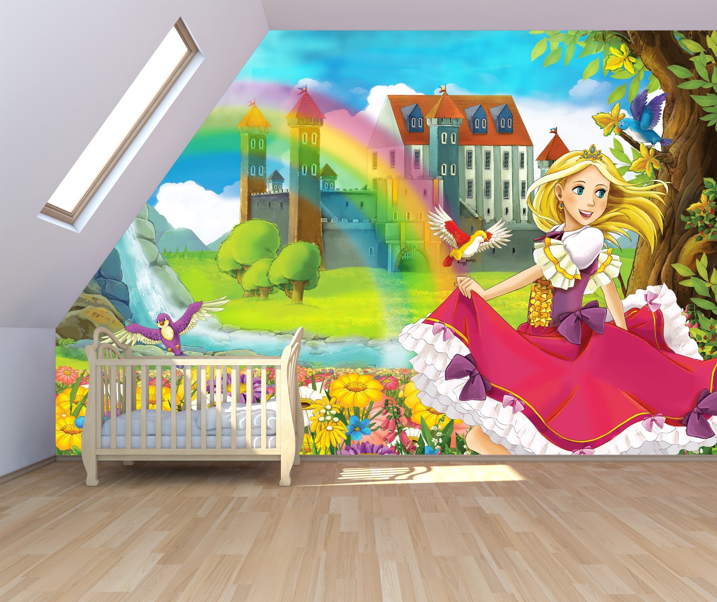 PVC Fototapete Beautiful Manga Girl - ECO Wandbild Selbstklebende Tapete - 3D Vinyl Wandsticker XXL  SW166