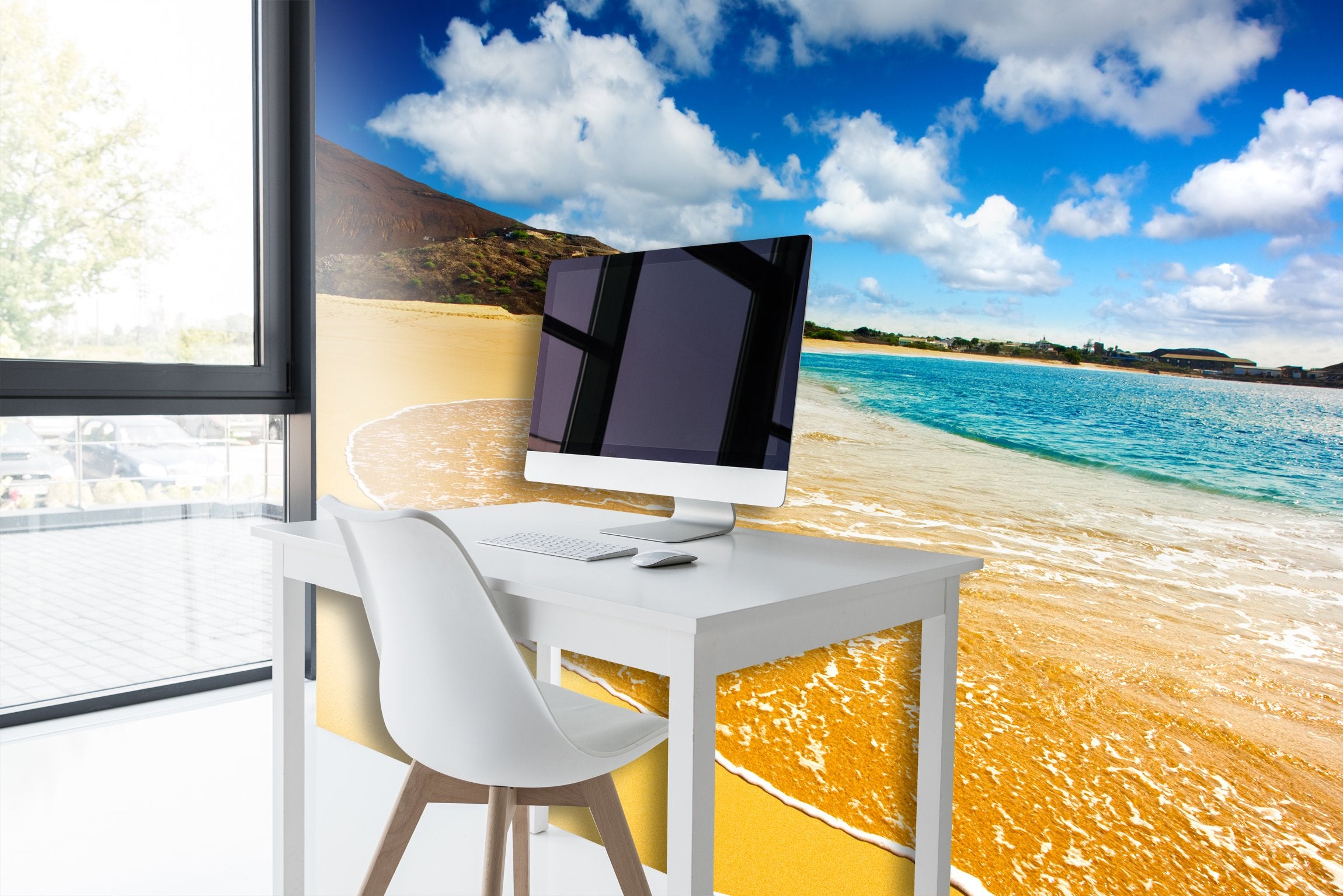 PVC Fototapete Tropical Paradise - ECO Wandbild Selbstklebende Tapete - 3D Vinyl Wandsticker XXL  SW297