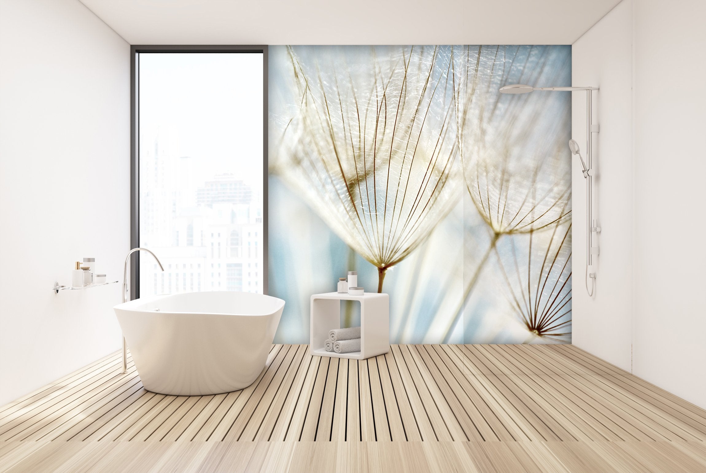 PVC Fototapete Dandelion Flower - ECO Wandbild Selbstklebende Tapete - 3D Vinyl Wandsticker XXL  SW240