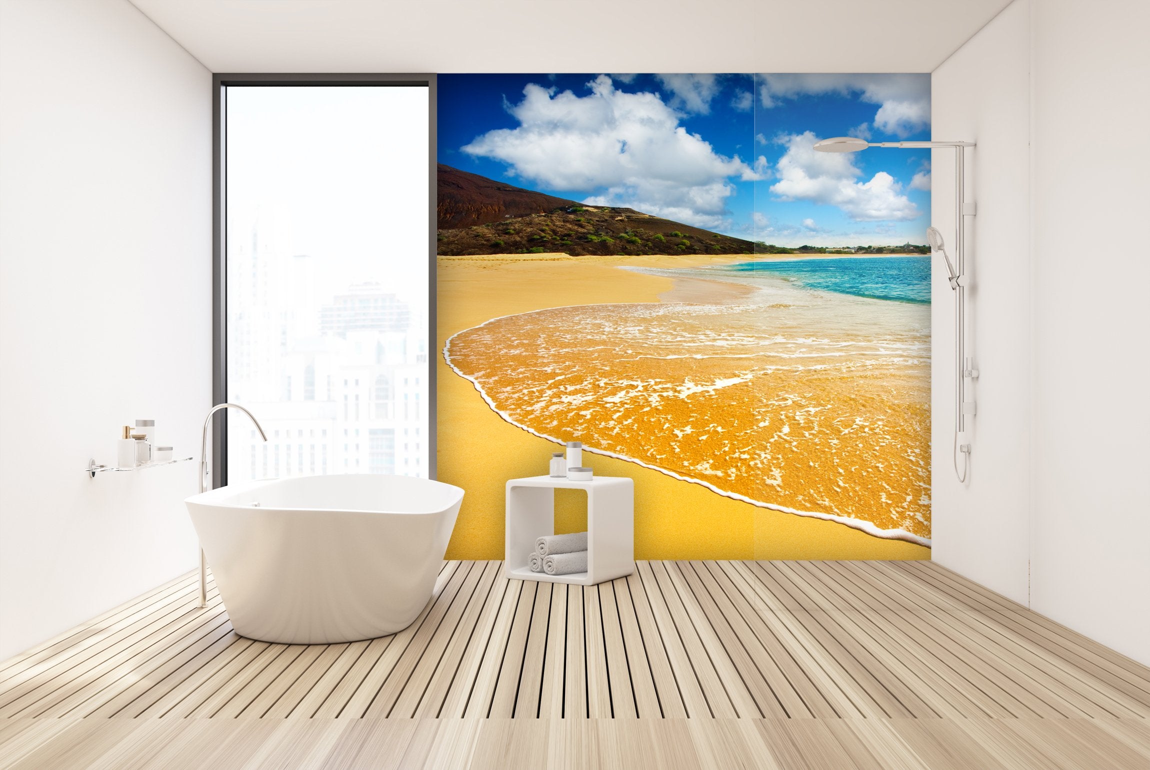 PVC Fototapete Tropical Paradise - ECO Wandbild Selbstklebende Tapete - 3D Vinyl Wandsticker XXL  SW297