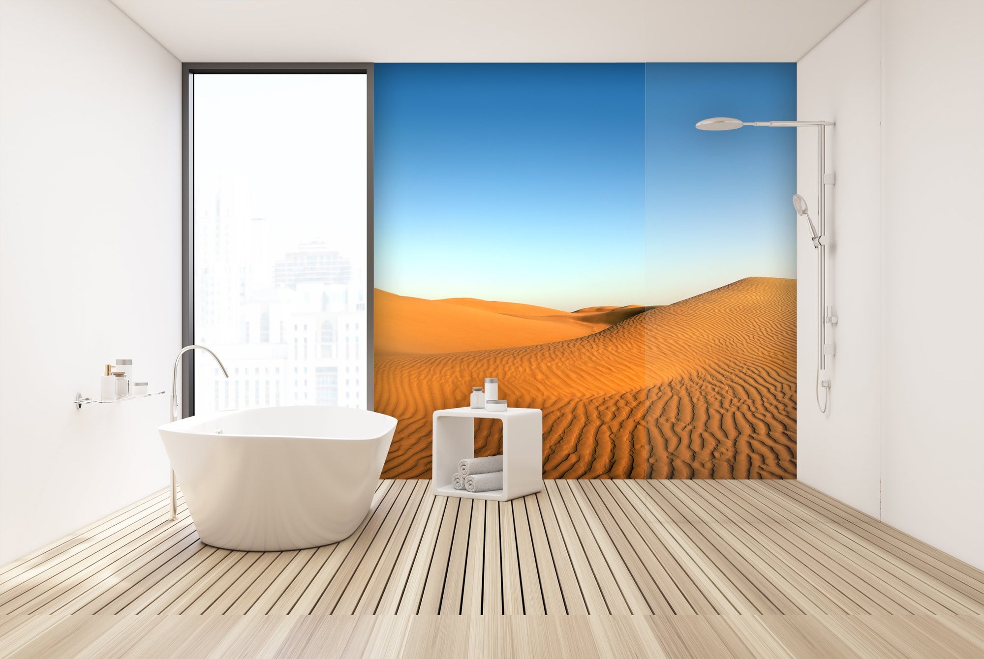 PVC Fototapete Evening Desert – ECO Wandbild Selbstklebende Tapete – 3D Vinyl Wandsticker XXL  SW299 - life-decor.de