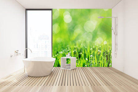 PVC Fototapete Spring Grass – ECO Wandbild Selbstklebende Tapete – 3D Vinyl Wandsticker XXL  SW215 - life-decor.de