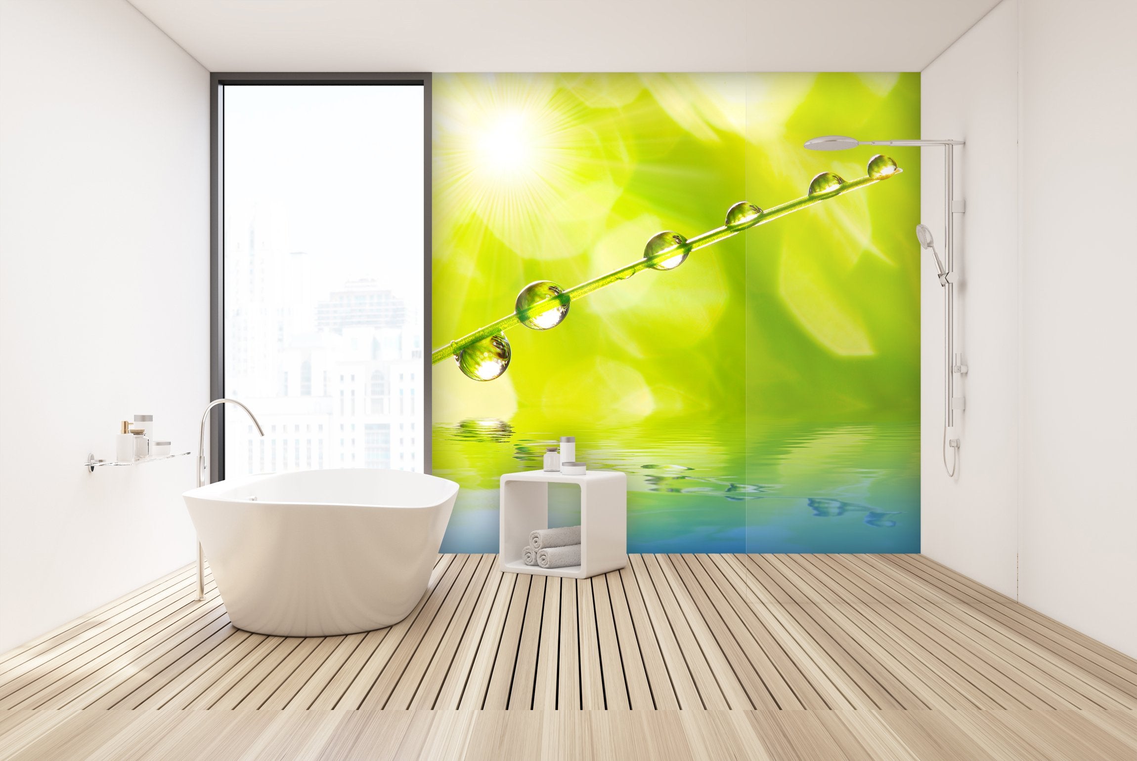 PVC Fototapete Fresh Morning Dew - ECO Wandbild Selbstklebende Tapete - 3D Vinyl Wandsticker XXL  SW214