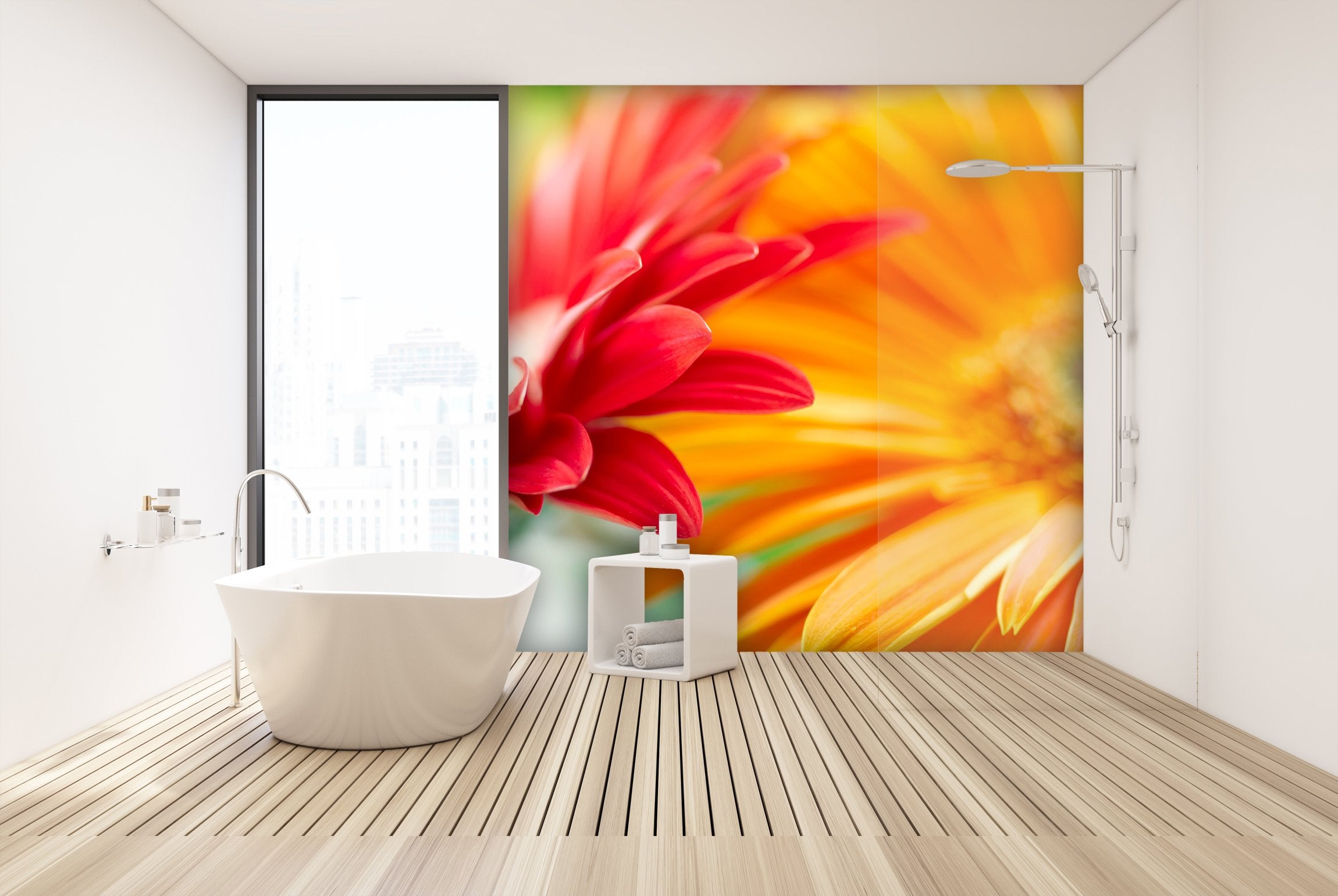 PVC Fototapete Yellow Daisy - ECO Wandbild Selbstklebende Tapete - 3D Vinyl Wandsticker XXL  SW259