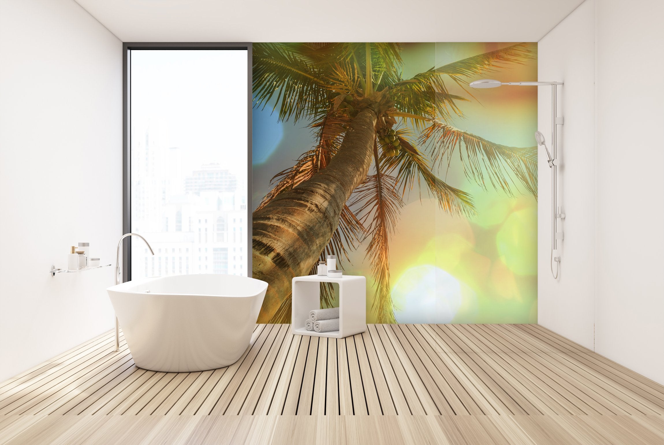 PVC Fototapete Tropical Beach - ECO Wandbild Selbstklebende Tapete - 3D Vinyl Wandsticker XXL  SW286