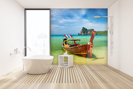 PVC Fototapete Tropical Beach Thailand – ECO Wandbild Selbstklebende Tapete – 3D Vinyl Wandsticker XXL  SW314 - life-decor.de